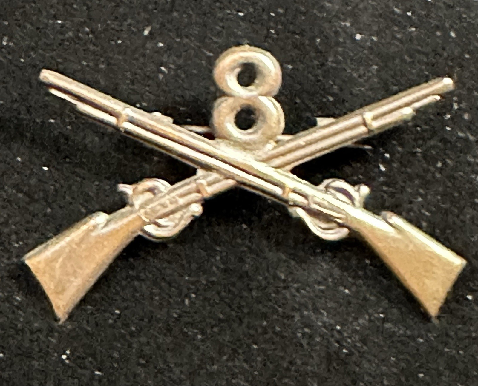 8th Infantry Single Collar Insignia Spanish American War Very Active Unit. 8th Infantry Single Collar Insignia Spanish American War Very Active Unit.