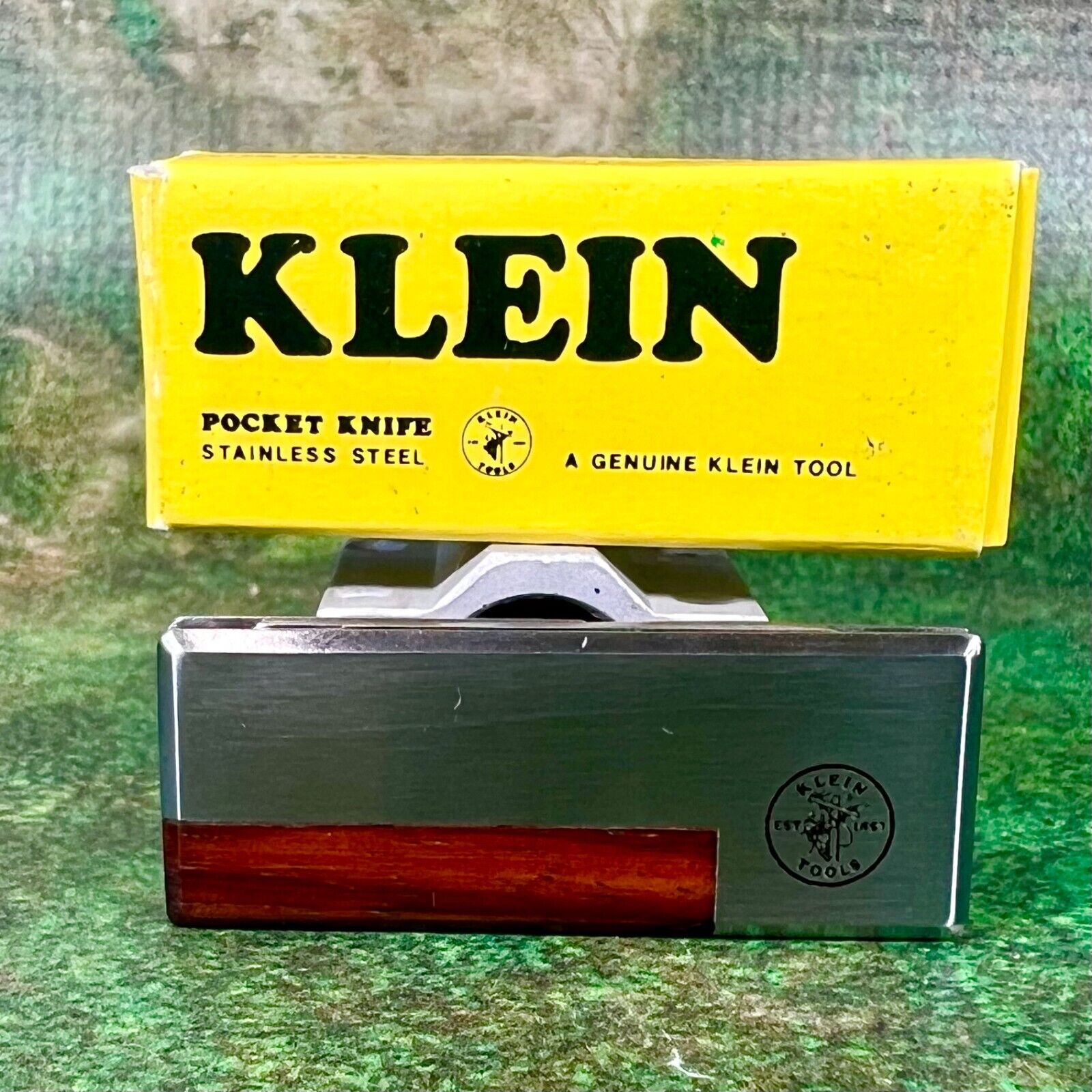Vintage Klein Tools 44031 Money Clip Pocket Knife and Nail File, Japan, NOS