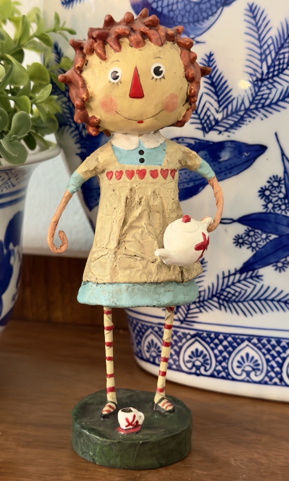 Lori Mitchell ‘Annie’ Raggedy Ann Teapot Figurine 7.5\
