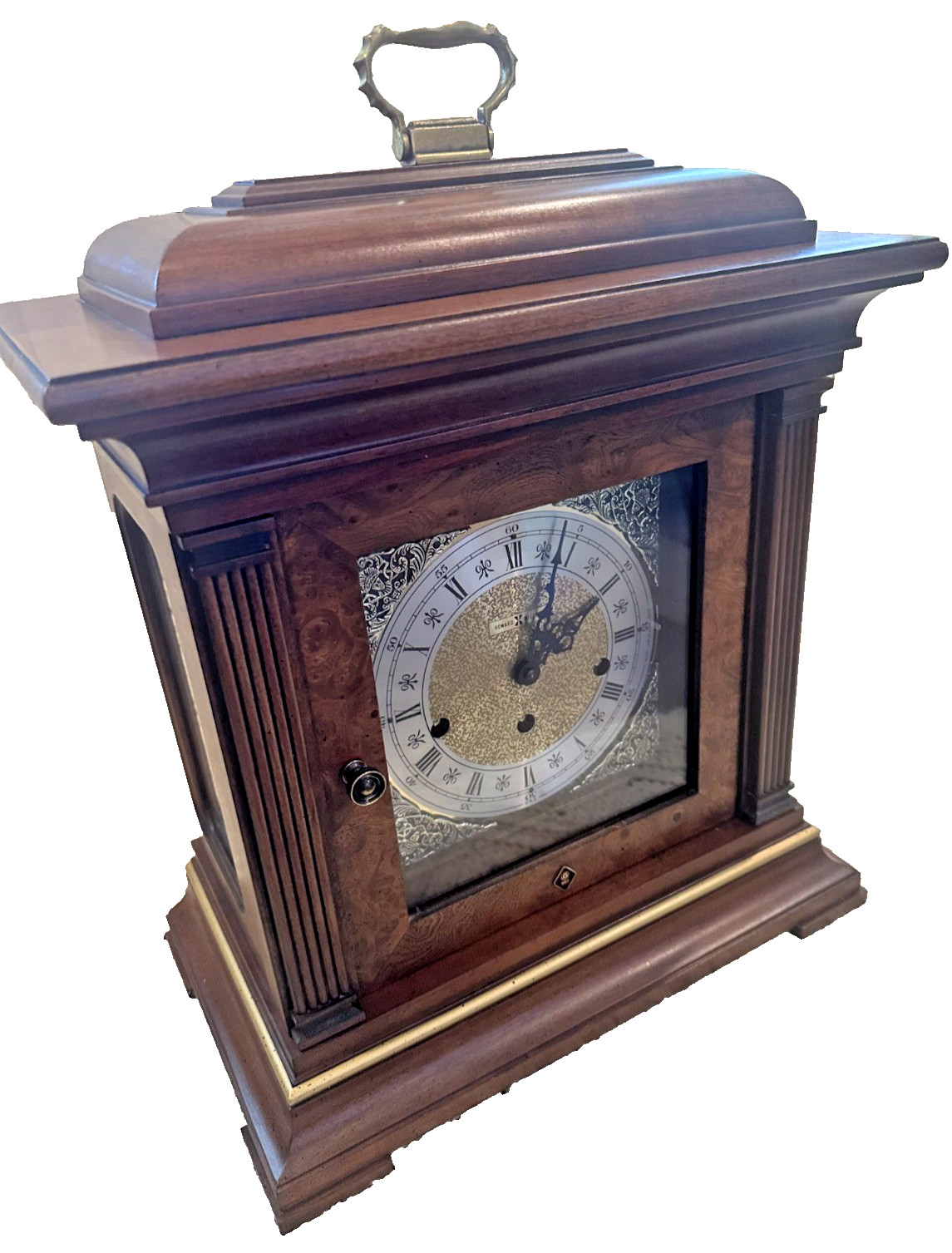 Howard Miller Thomas Tompion Mantel Clock Model 612-436 Triple Chime W/Key