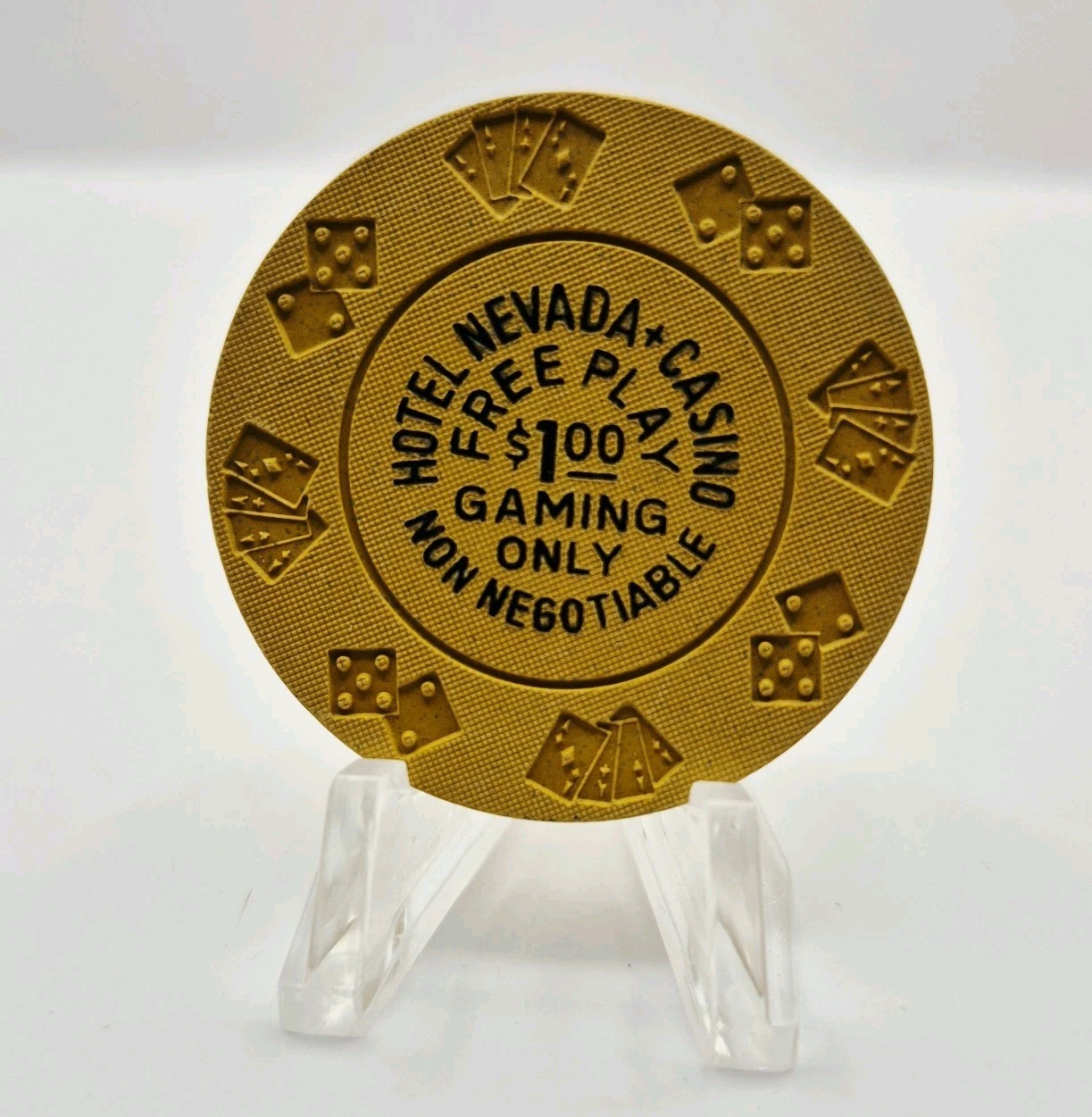 Nevada Hotel Casino Las Vegas Nevada 1974 $1 NCV Casino Chip N0958
