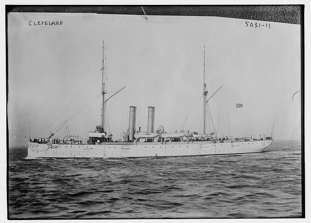 Photo:Cleveland Steamship Navy Ship at Sea c1915-1920