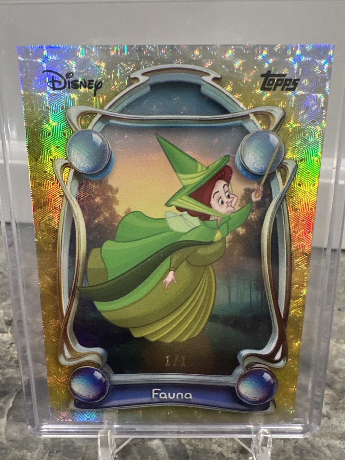 2025 Topps Disney Fauna 1/1 Gold “Foilfractor”- Tier 1 Sleeping Beauty True 1/1