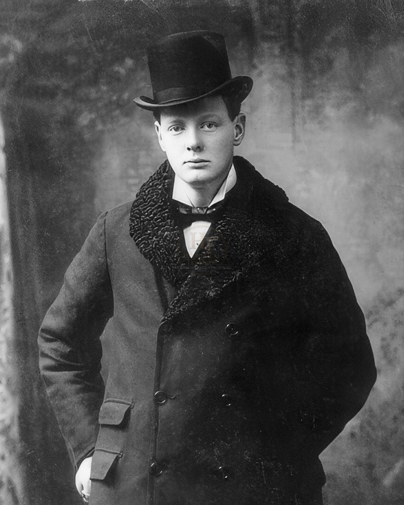 1900 England Portrait of Sir Winston Churchill 8x10 Glossy Photo Print HT9456159