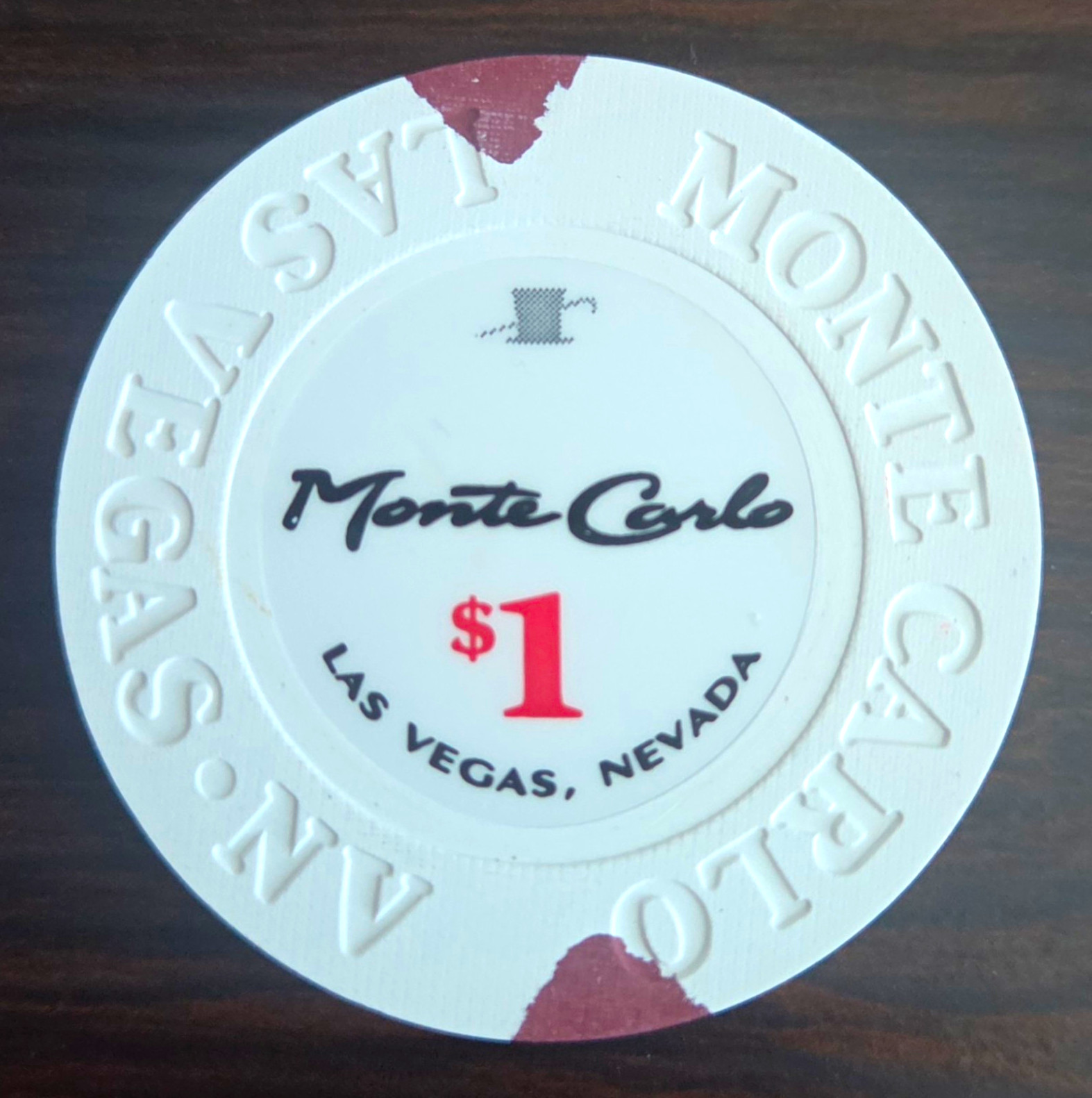 $1 Monte Carlo Casino Chip Las Vegas, NV 2012 Issue Casino Chip