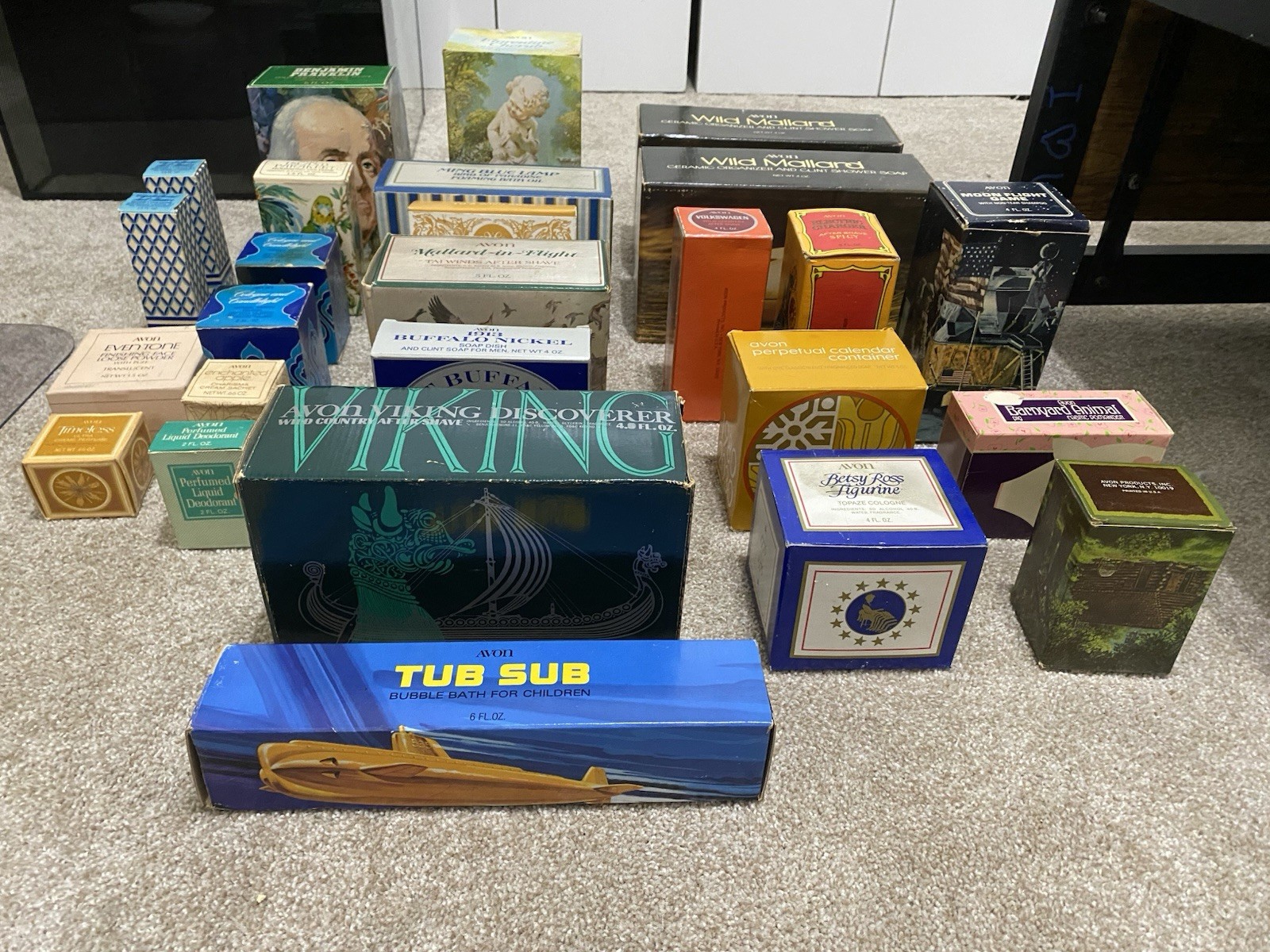Vintage Avon Bottles/soaps With Boxes