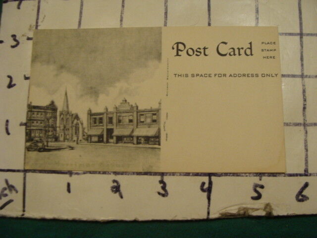 early Post Card -- MERRIMAC SQUARE -- UNUSED