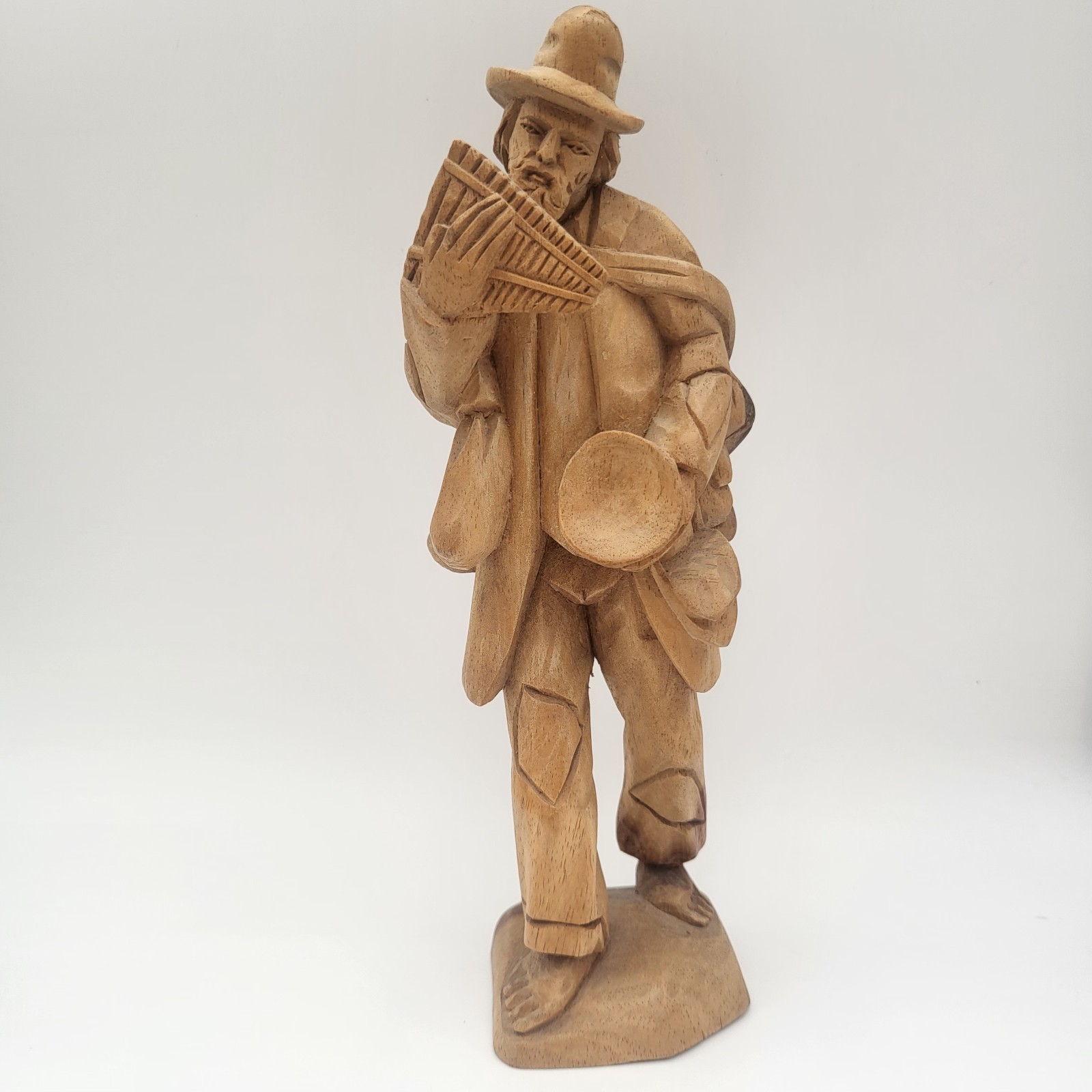 Vintage Hand Carved Wooden Travel Vagabond Figurine 8.5 Vintage Hand Carved Wooden Travel Vagabond Figurine 8.5