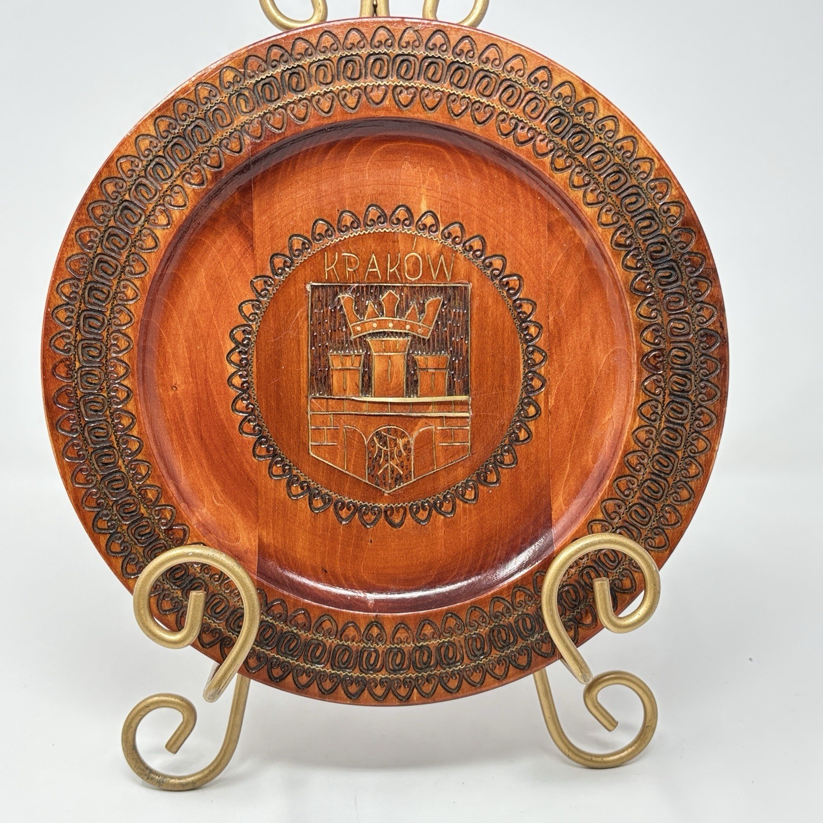Vintage Polish Folk Art Wood Carved 8.5 Vintage Polish Folk Art Wood Carved 8.5