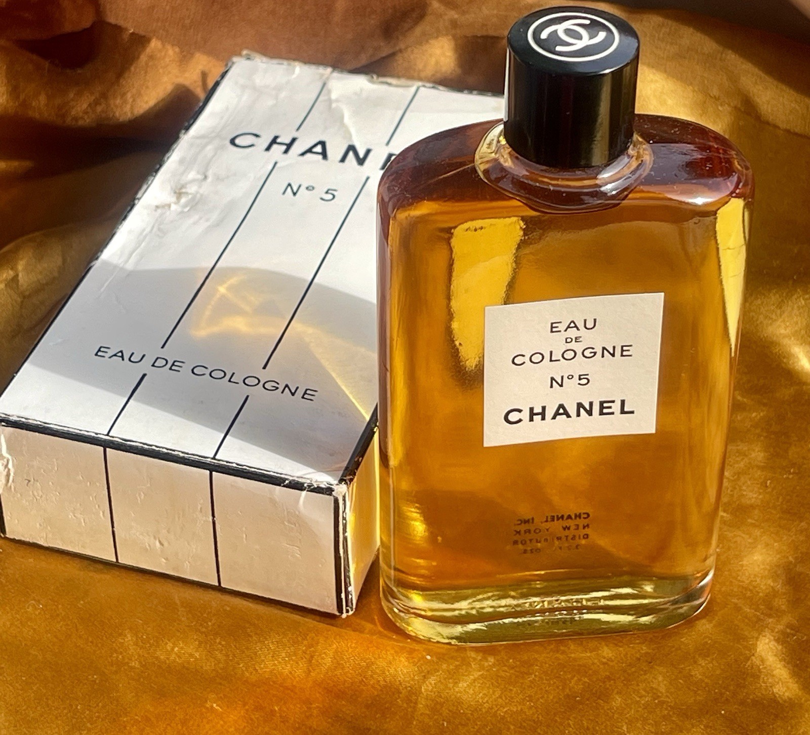 Extremely Rate Vtg 1950\'s CHANEL No 5 Cologne 3.2oz New York Distributor Splash