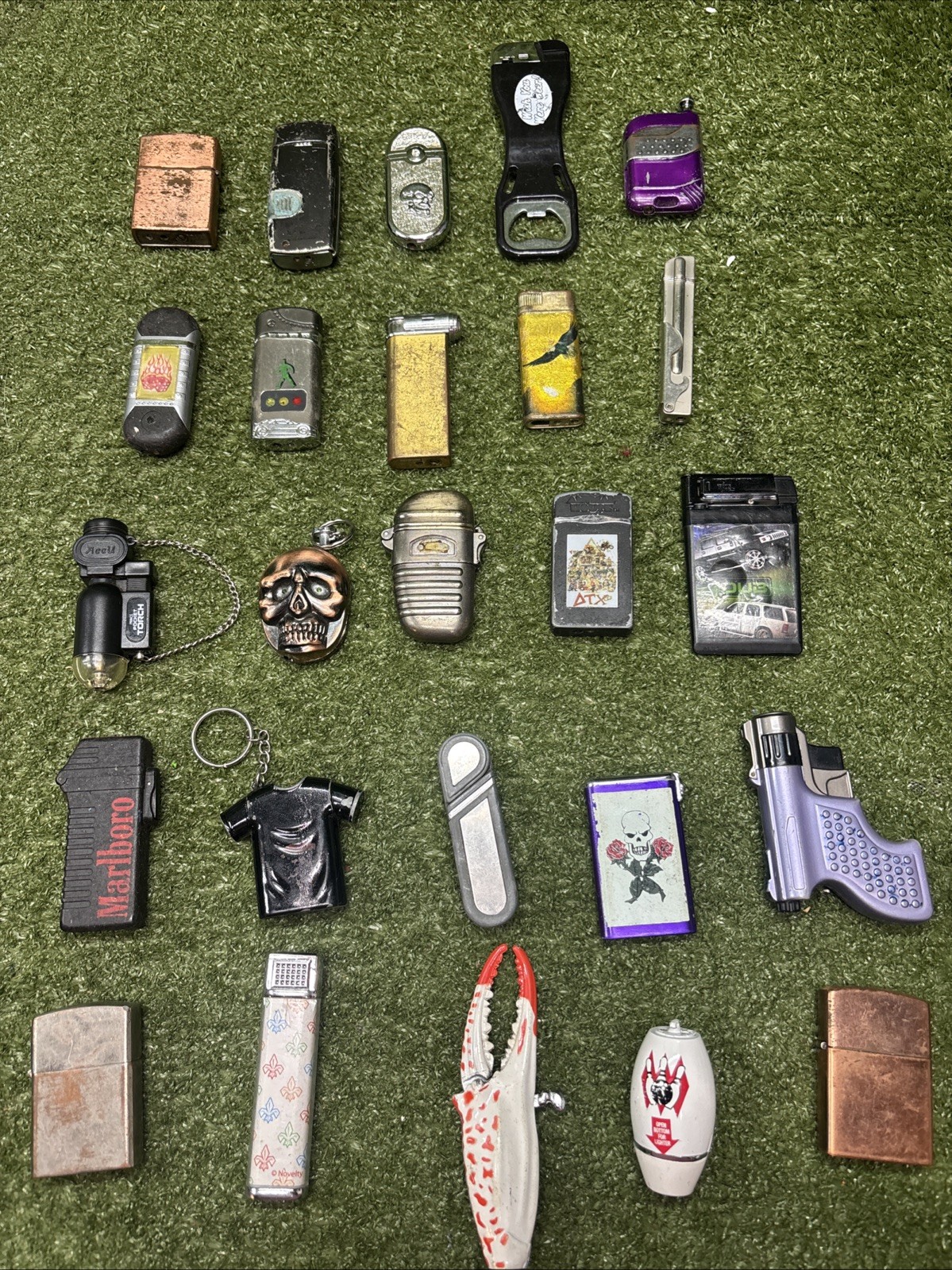 Vintage/Rare Butane Lighters Bundle -25 Total 
