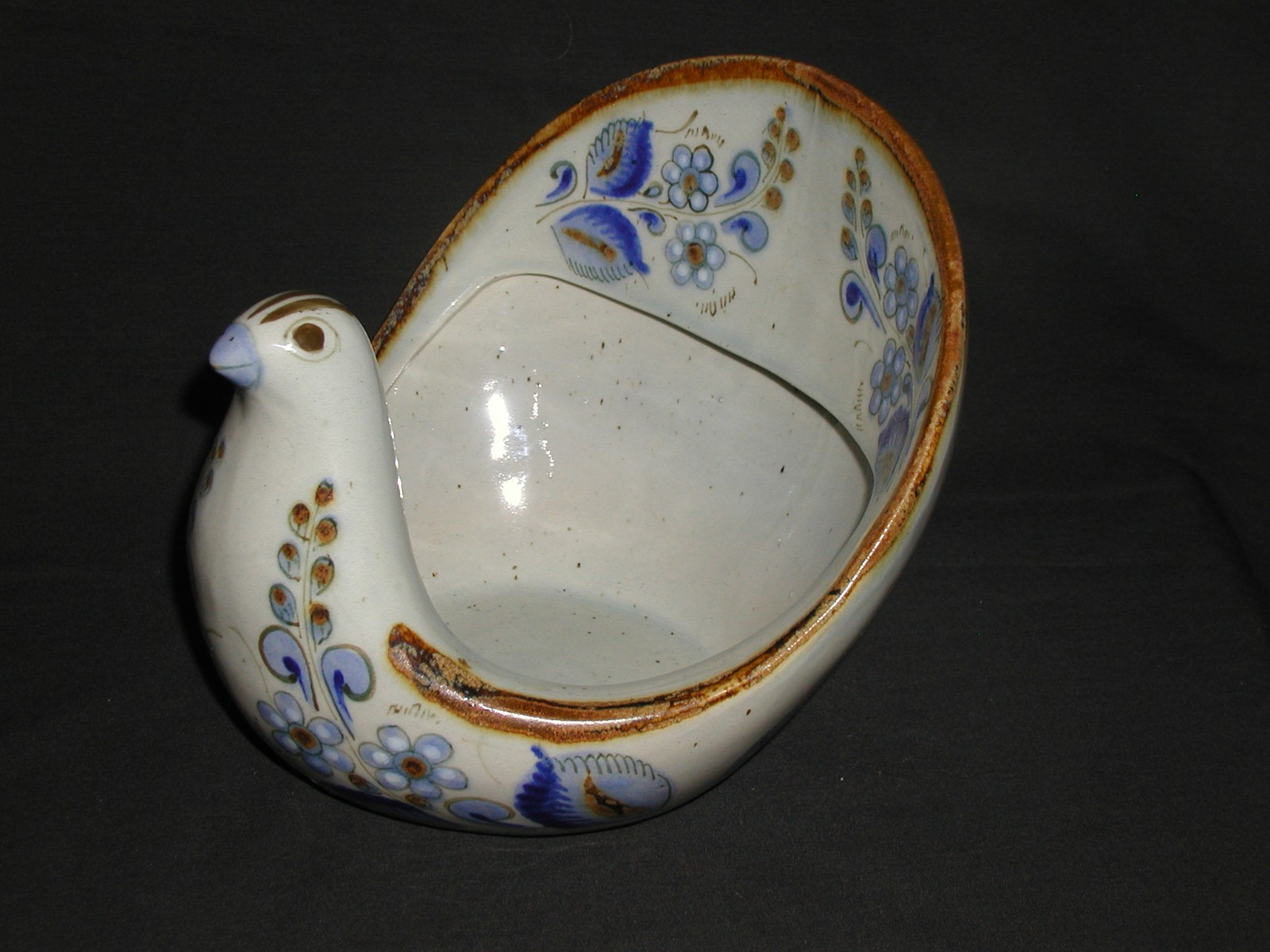 Vintage El Palomar Dove Bird Planter - Centerpiece - Tonala Mexico