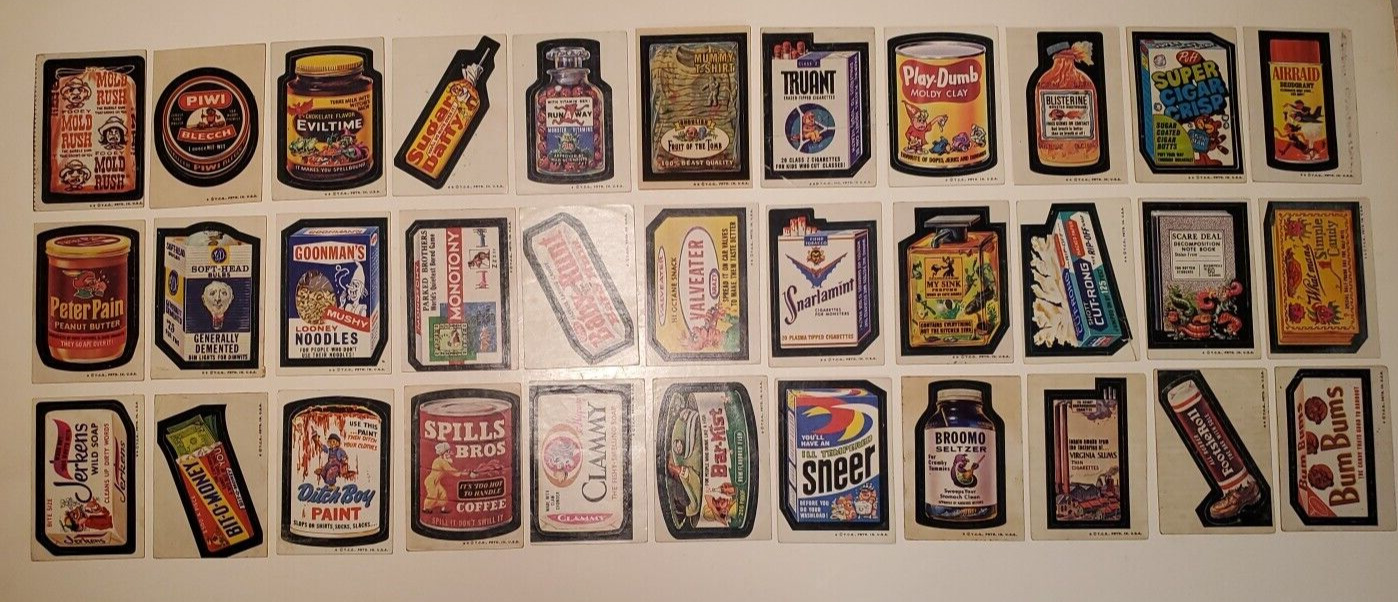 Wacky Packages complete 6th series - 33/33, no checklists (1974 Topps)