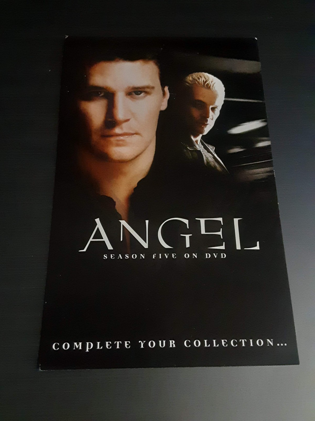 2005 ANGEL Season 5 on DVD -- Postcard AD PROMO -- Complete Your Collection....