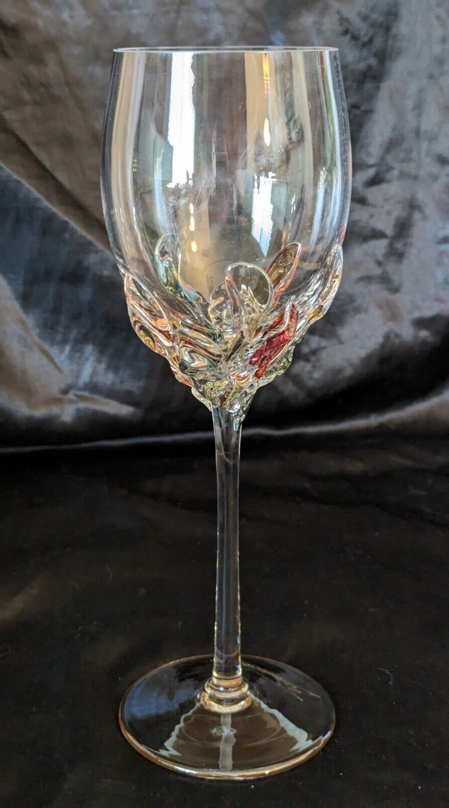 Vintage Wine glass Ion Tamaian SIGNED 10.25