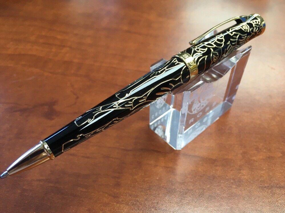 Cross Sauvage 2015 Year Of The Goat Moonlit Black Lacquer Ballpoint Pen