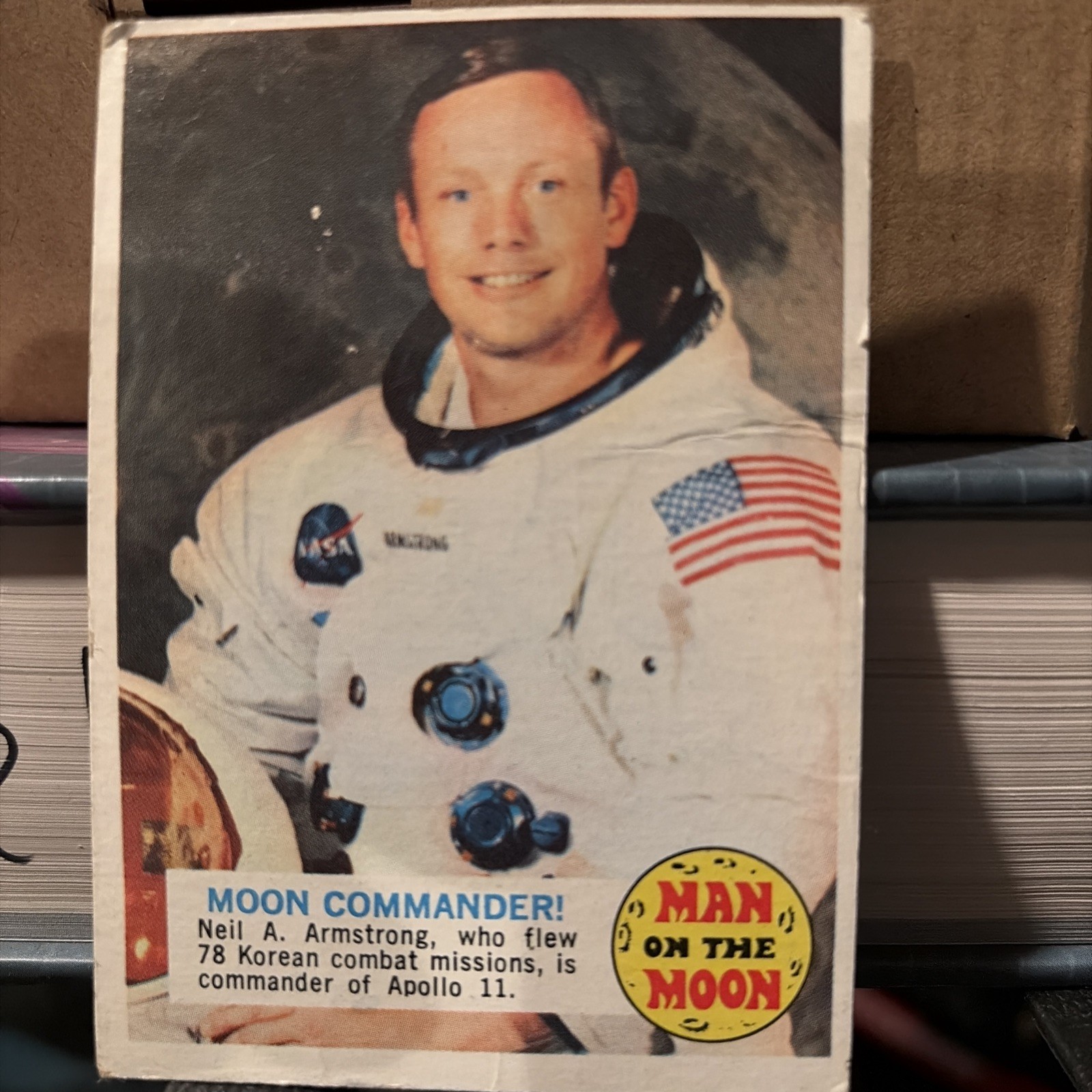 1969 Topps Man on the Moon #54B Moon Commander VG 1969 Topps Man on the Moon #54B Moon Commander VG