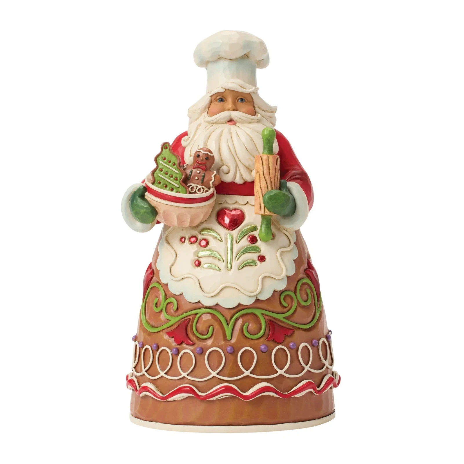 Jim Shore GINGERBREAD PASTRY CHEF SANTA-BAKING HOLIDAY MAGIC FIGURE 6018881 NEW