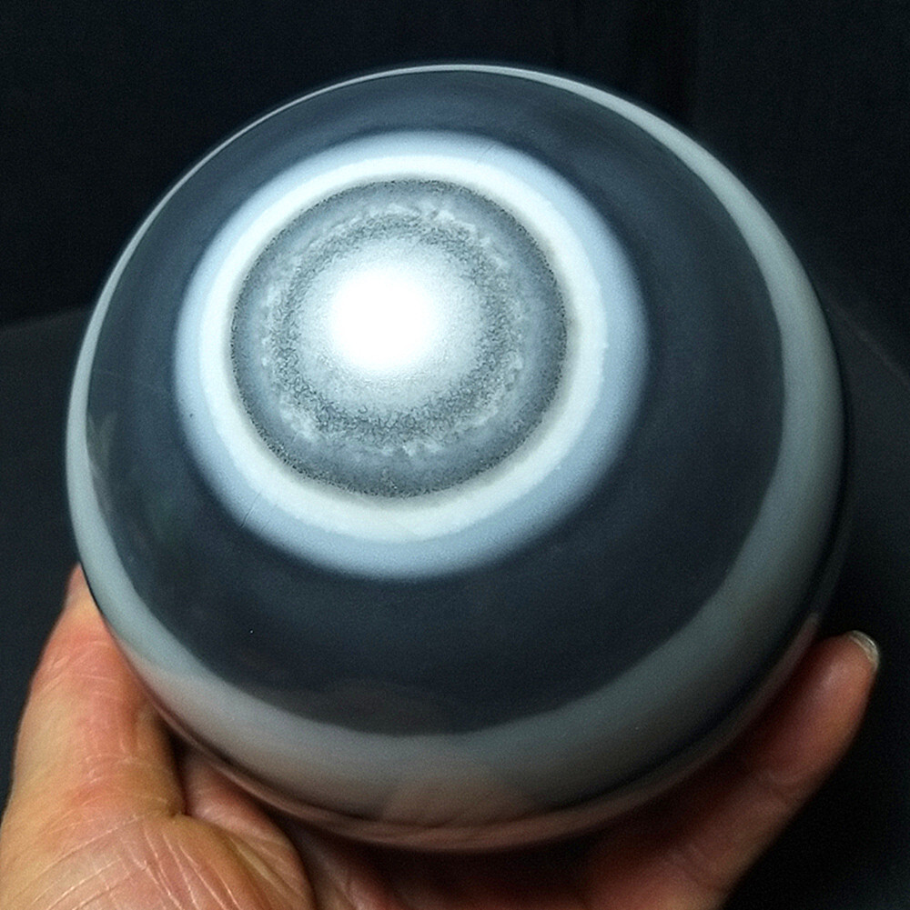TOP 1642G 99mm Natural Gobi agate eyes Agate Stone  Sphere Ball Healing  A3369
