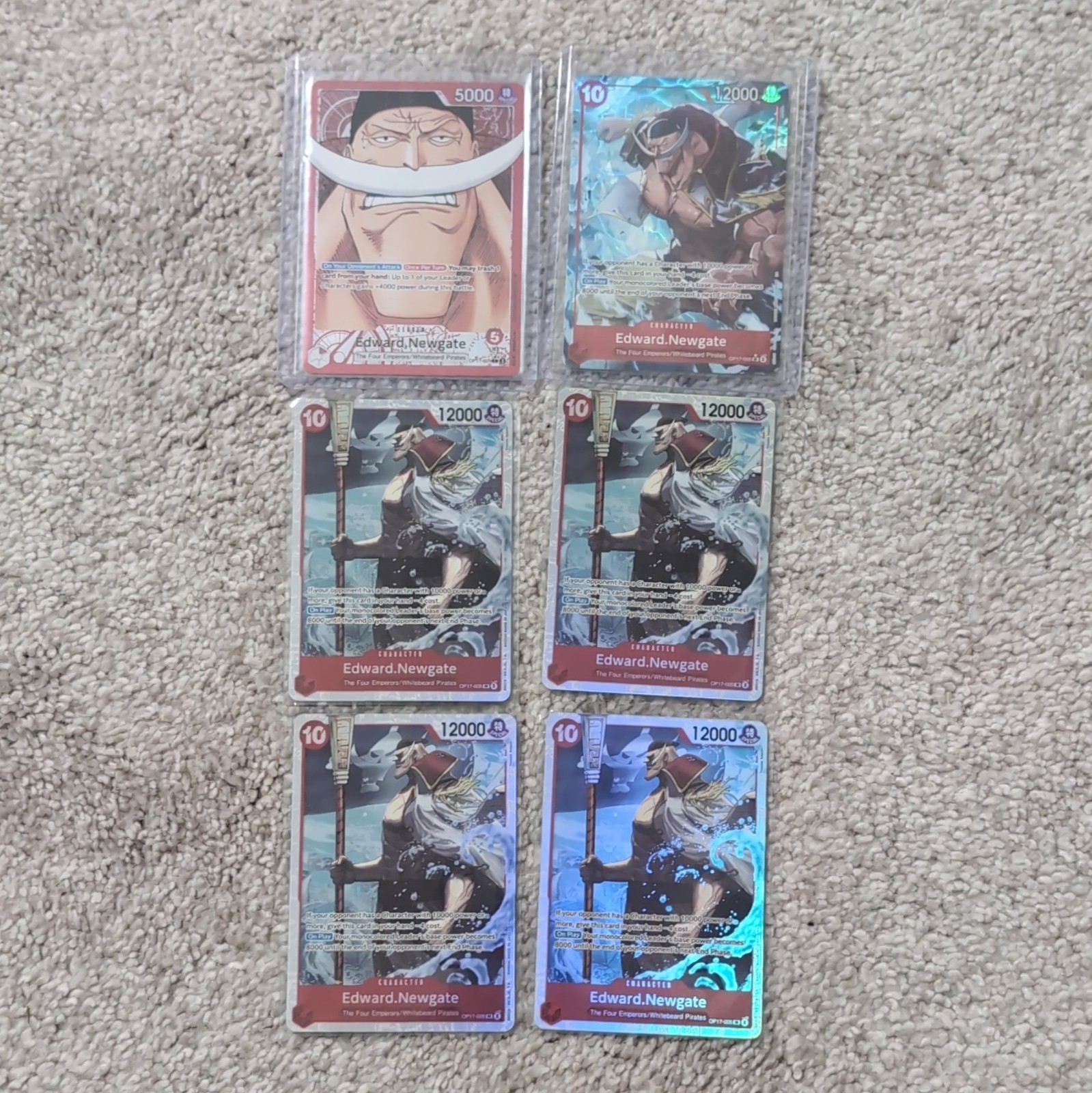 OP17-001 Edward.Newgate Alt Art Bundle The World’s Strongest Warriors One Piece 