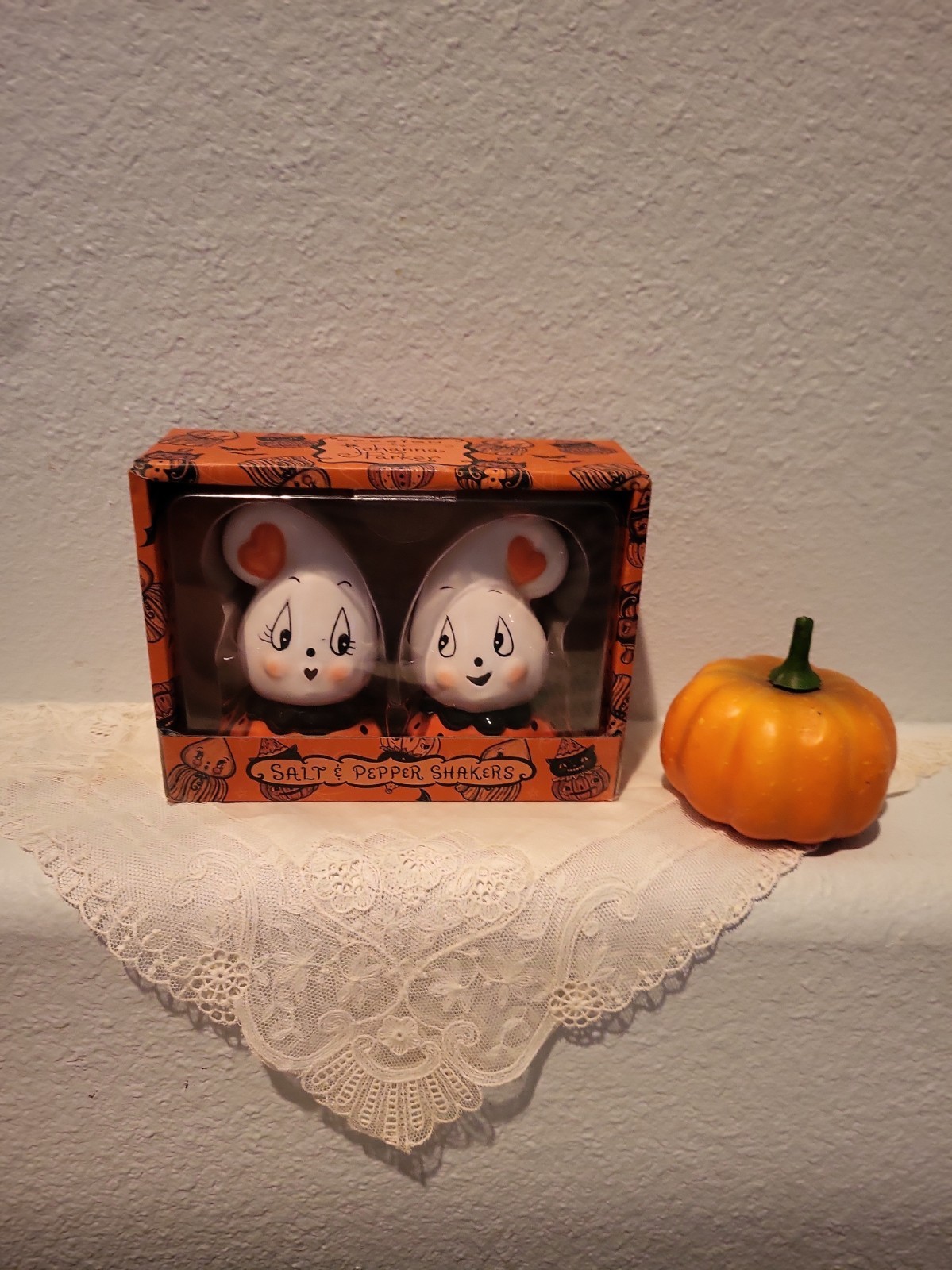 Design by Johanna Parker Ghost Couple Salt and Pepper Shaker Set 