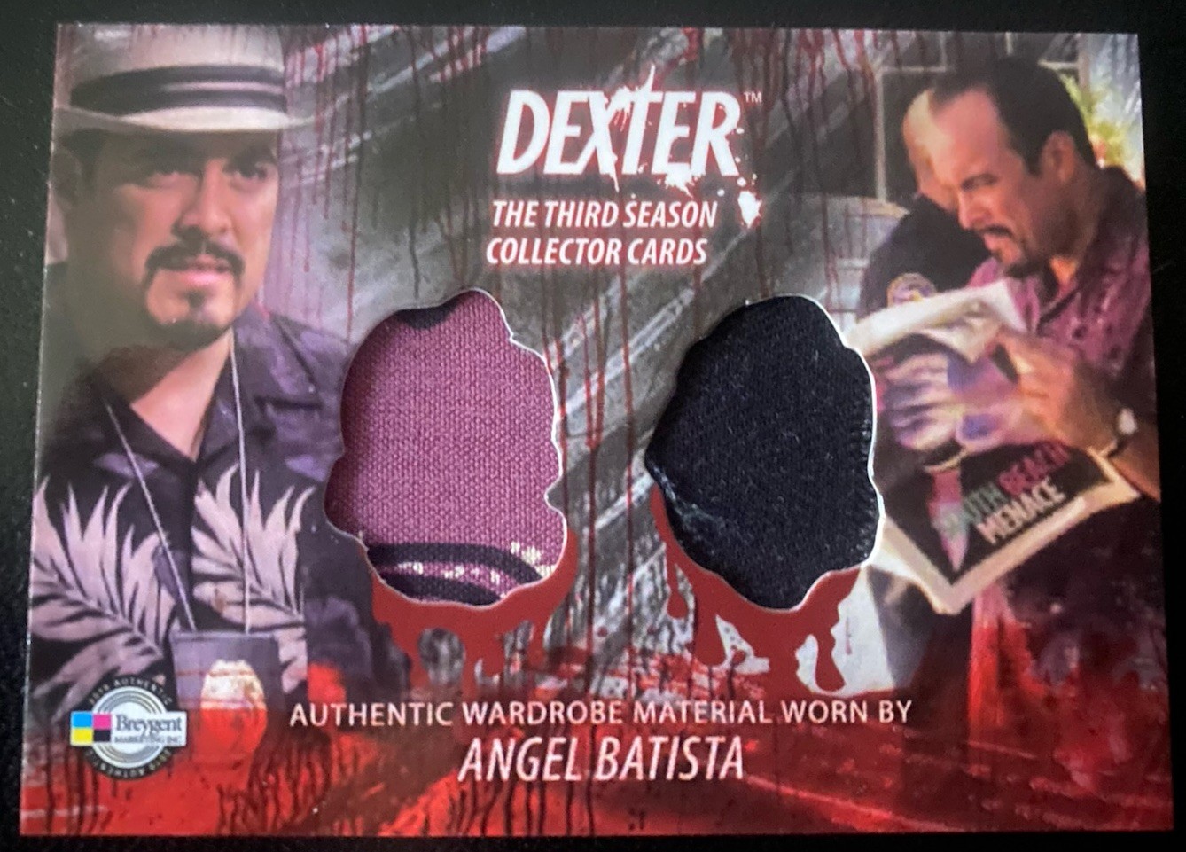 Breygent DEXTER SEASON 3 COSTUME Shirt CARD #D3  C13 ANGEL BATISTA David Zayas