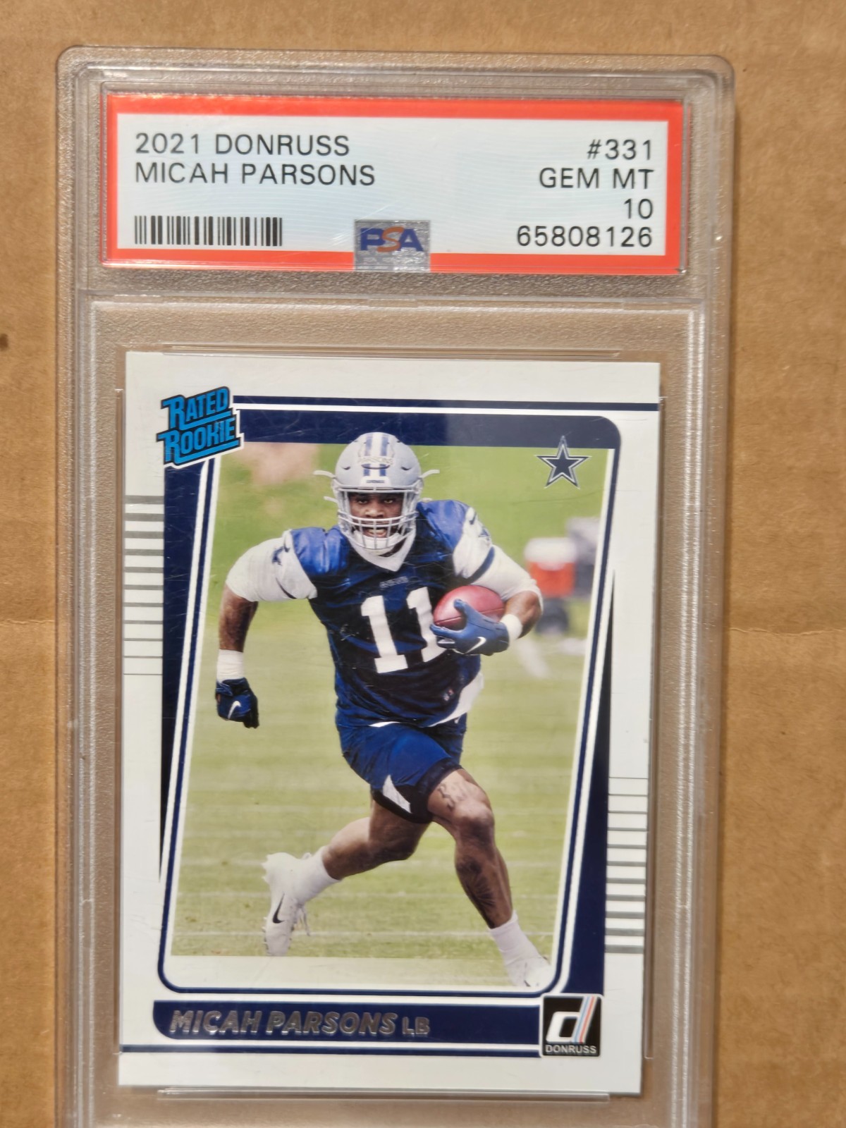 2021 Panini Donruss - Rated Rookie Micah Parsons #331 PSA 10