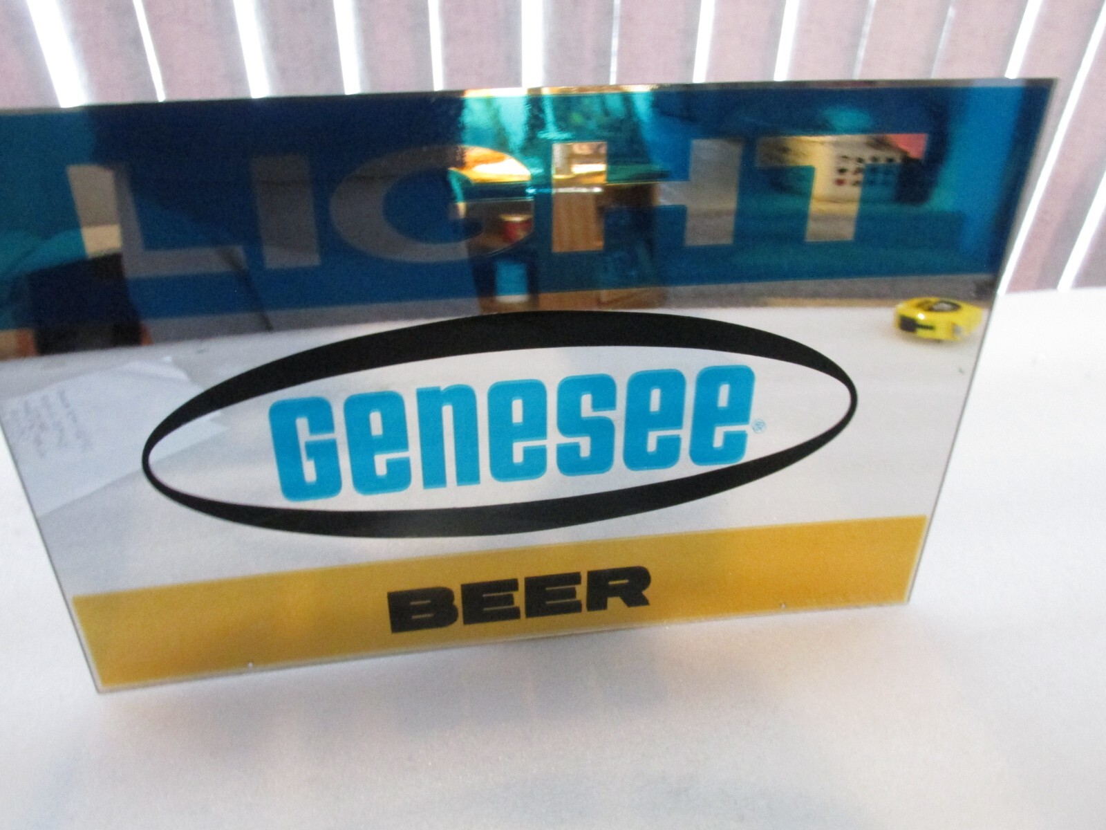 Genesse Light Beer Mirror plastic wall hanging 17\