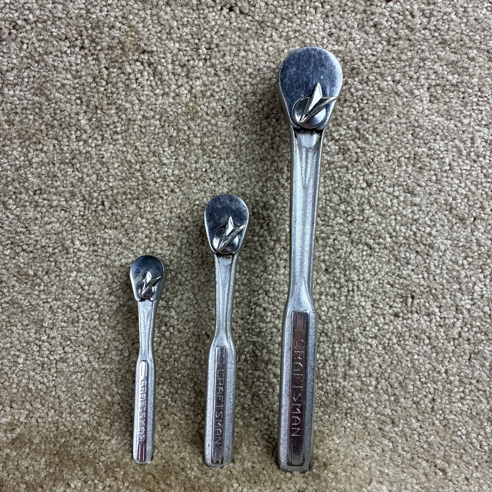 Craftsman Vintage Oilport Flying V Ratchet Set 1/4,3/8,1/2  3pc.Set