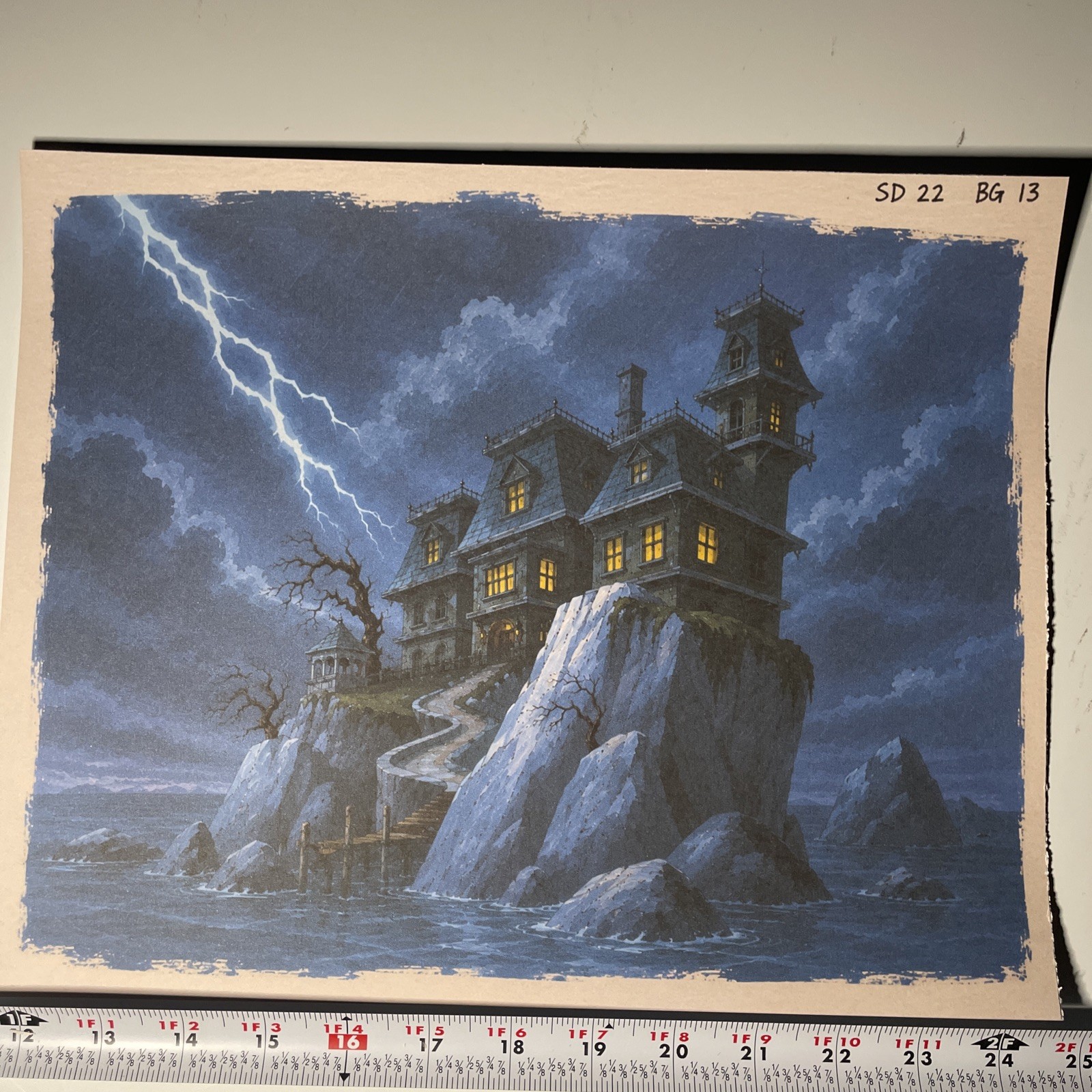 SCOOBY-DOO animation cel replica background Vintage Cartoons Tv Show Art R