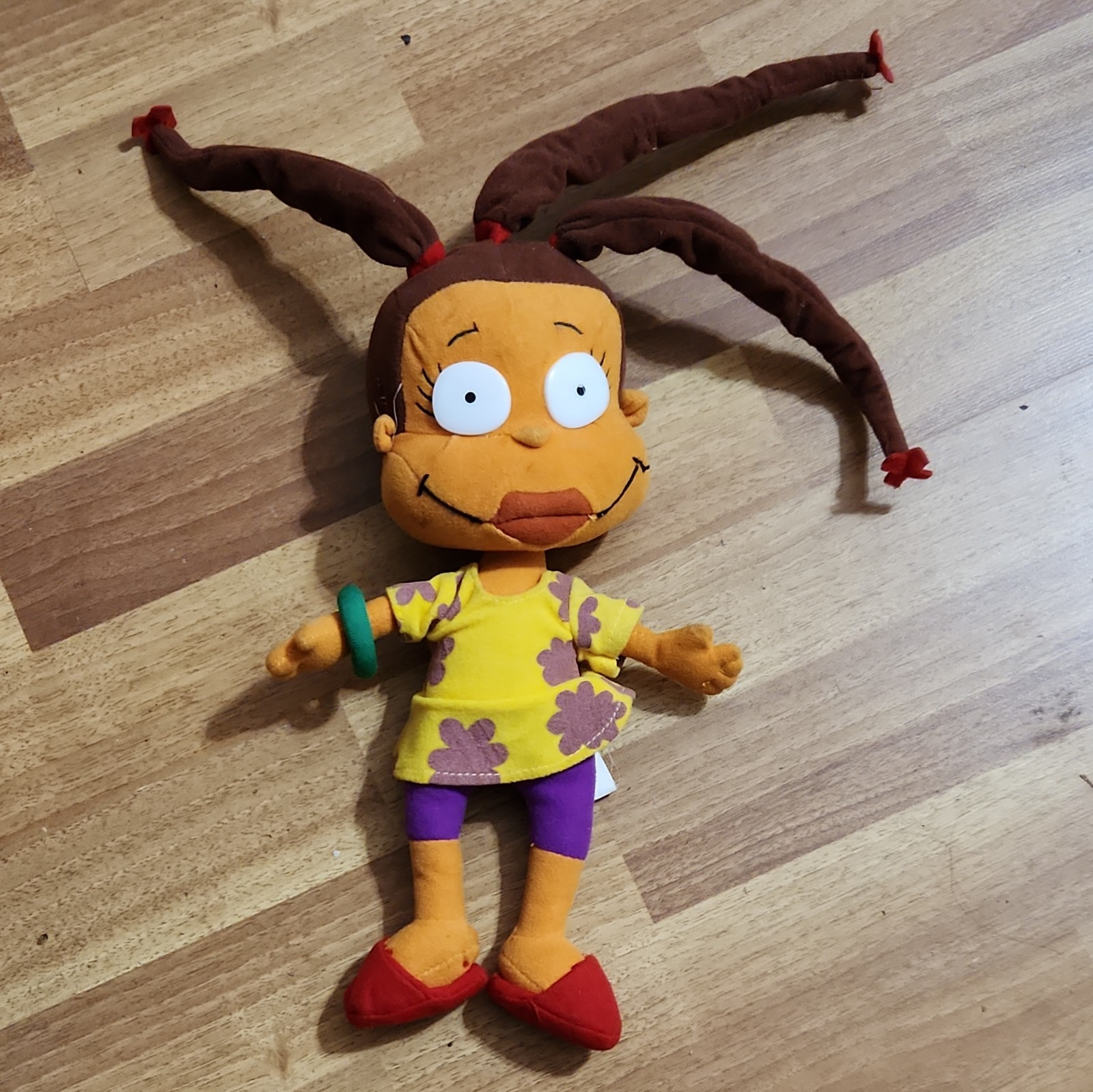 Vintage Nanco Rugrats Susie Carmichael Plush Stuffed Doll 2000 Nickelodeon 12”