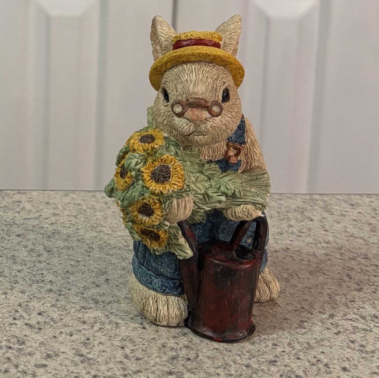 United Design The Easter Bunny Family SEC-065 Grandpa with Sunflowers Figurine