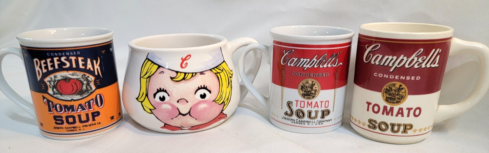 Variety of 4 Campbell\'s Soup Mugs