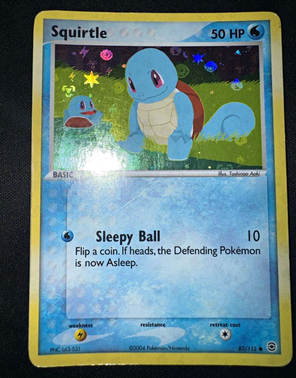 Pokemon TCG - Squirtle 82/112 EX FireRed & LeafGreen Reverse Holo EN 2004