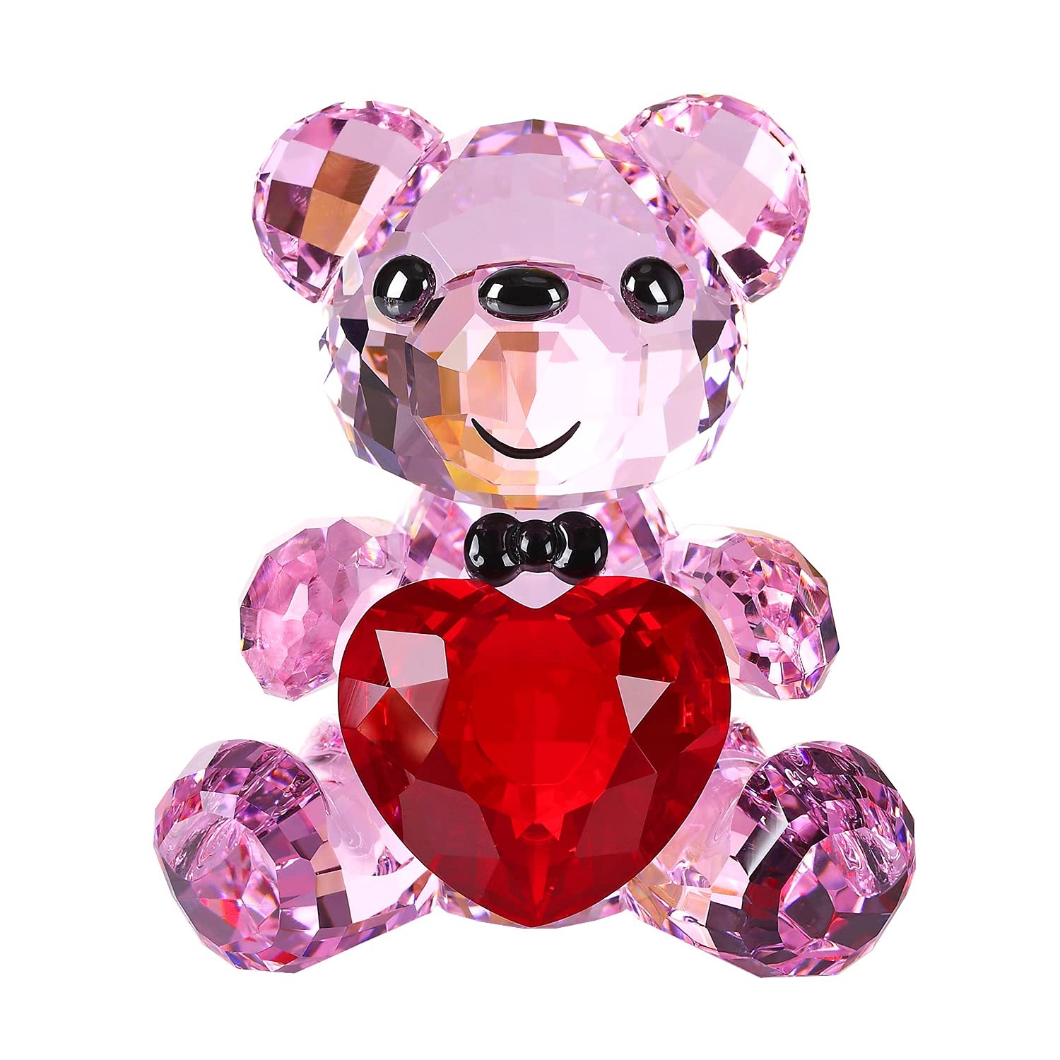 DOJOZ Crystal Teddy Bear Figurine - Pink