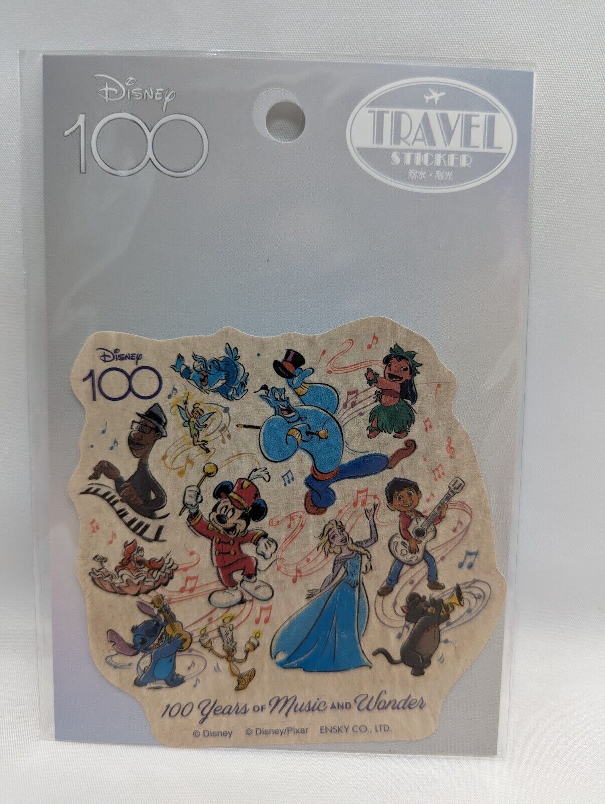 Disney 100th Anniversary 100 Years of Music and Wonder Travel Sticker