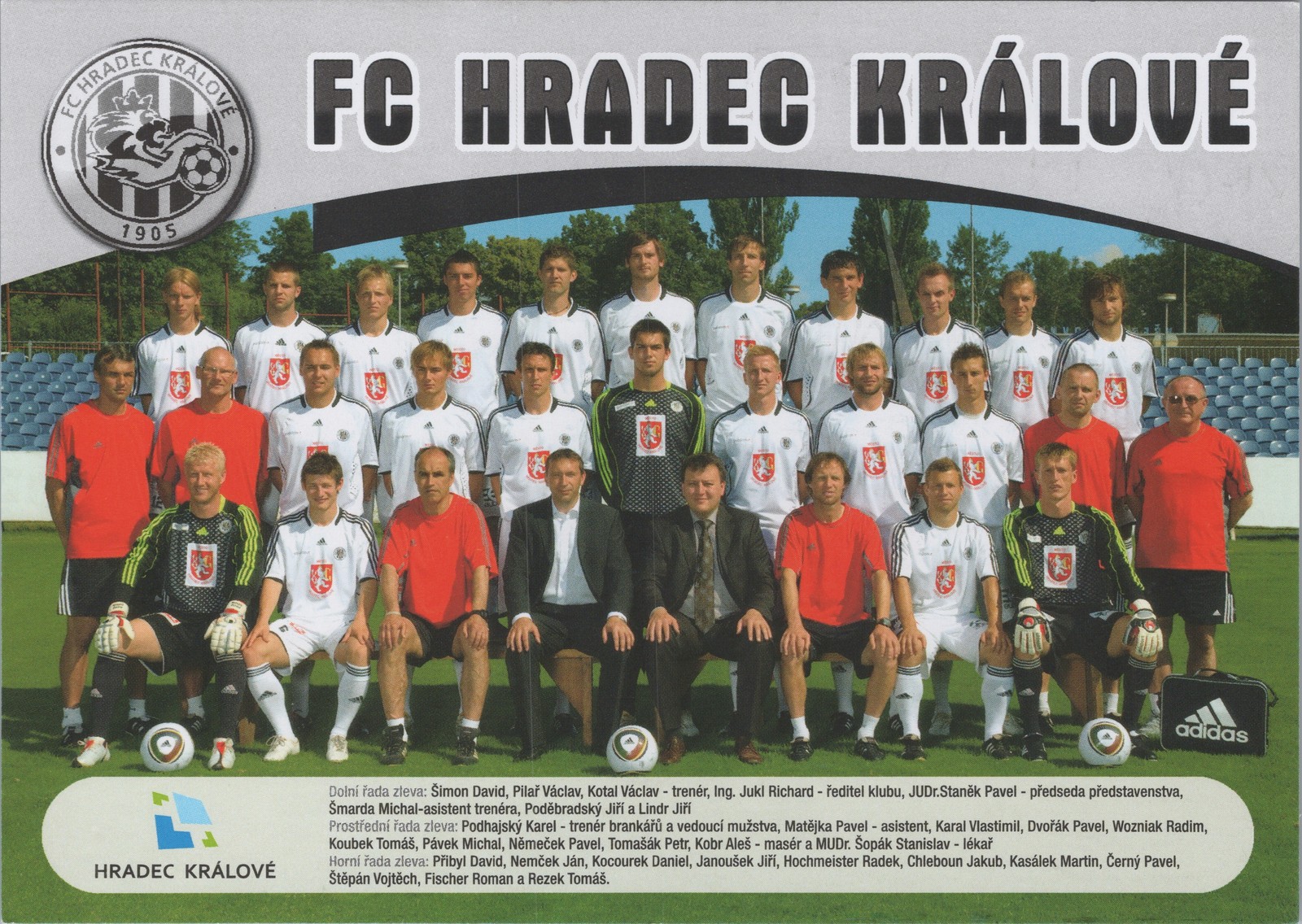 FC Hradec Králové Czech Football Team Photo 2010-2011 Season