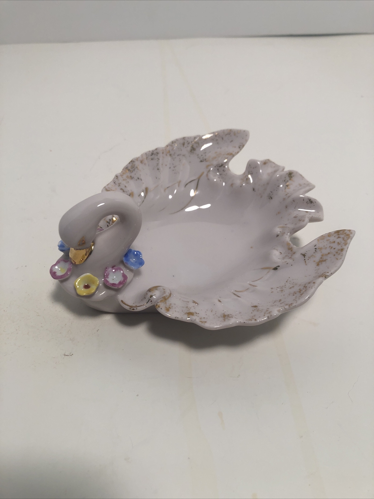 Vintage Pink Swan Deco Trinket Dish Vintage Pink Swan Deco Trinket Dish