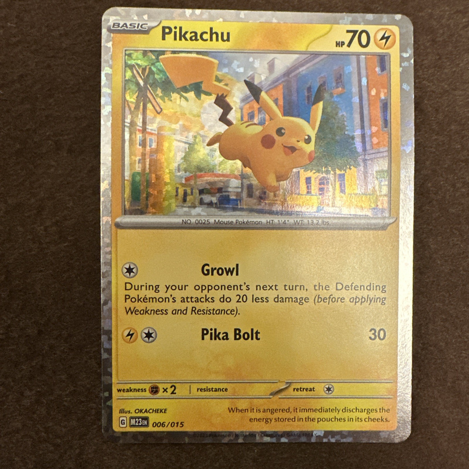 Pokémon TCG Pikachu McDonald's 2023 Holo Promo 006/015 English