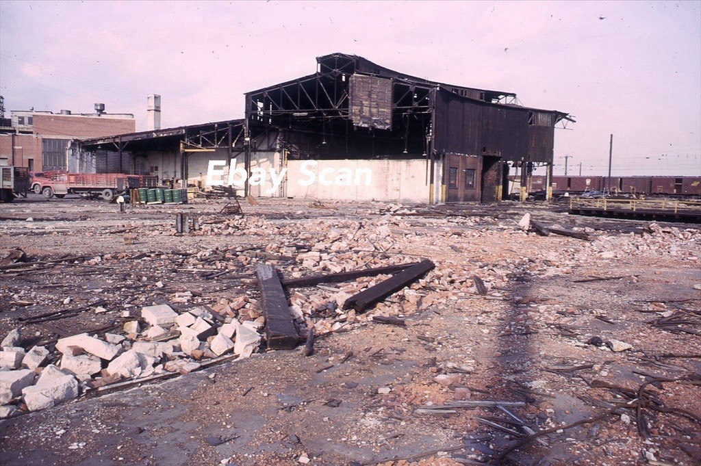 Original 35mm Kodachrome Slide PRR Pennsylvania Railroad Enola Roundhouse 1967
