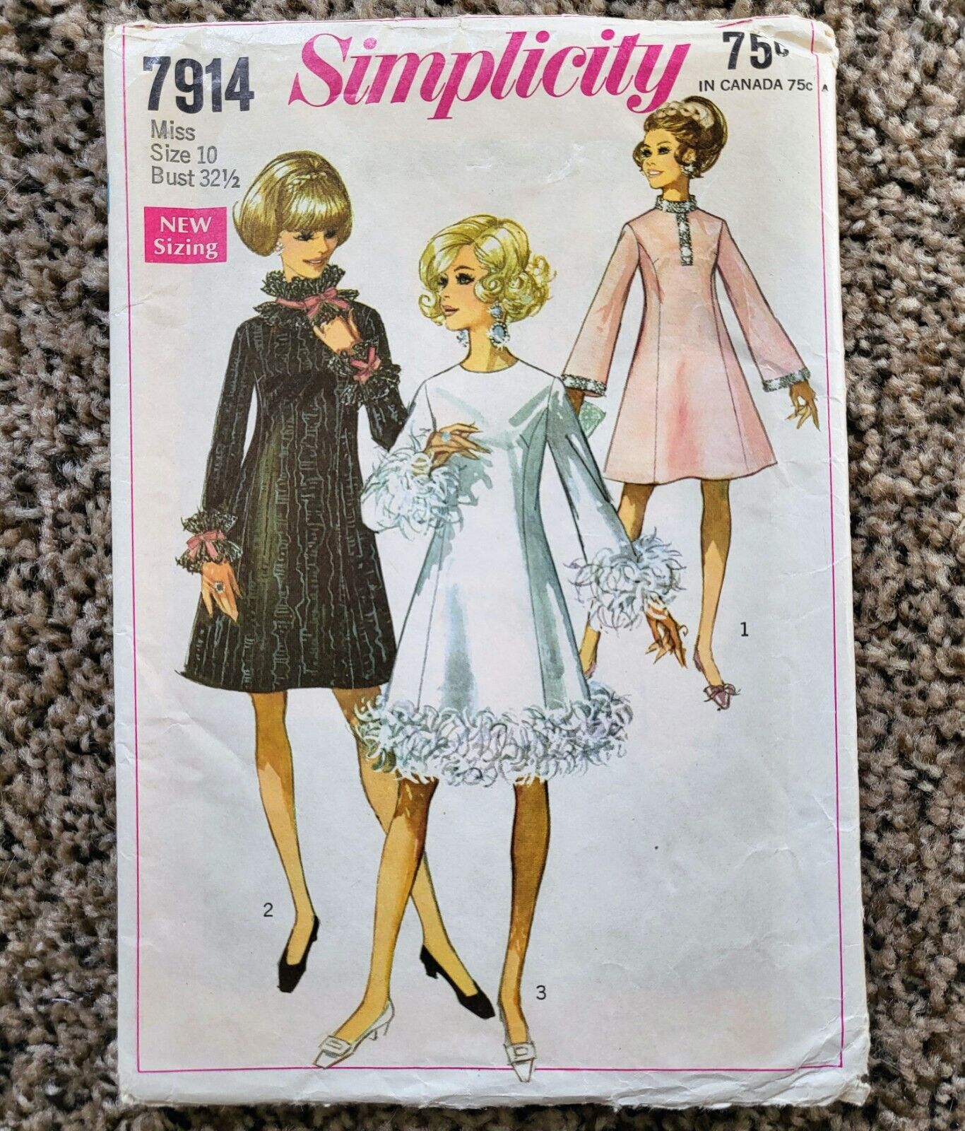 Vintage 60s Simplicity 7914 Dress Pattern 10