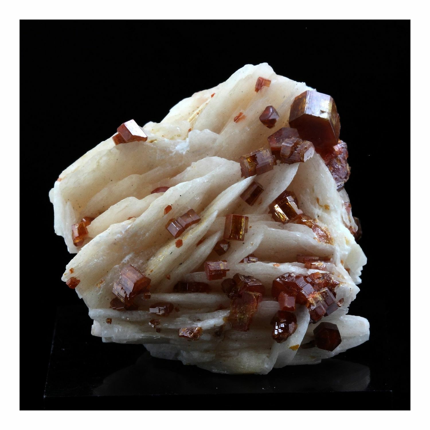 Vanadinite. 119.0 Ct. Mibladen Mining District, Midelt, Morocco.