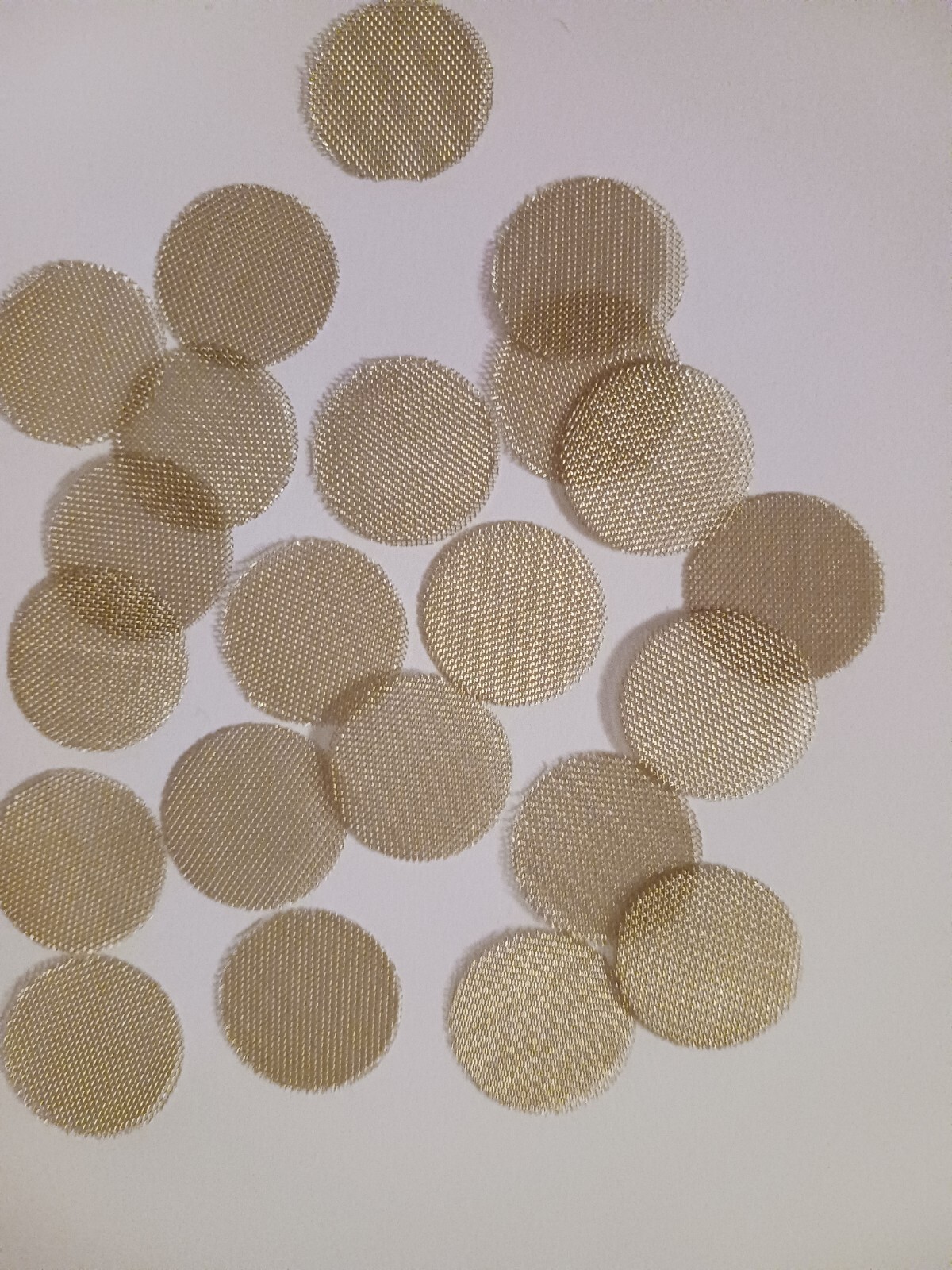 100 pieces brass metal pipe screens 3/4 inch 19 mm heavy duty 