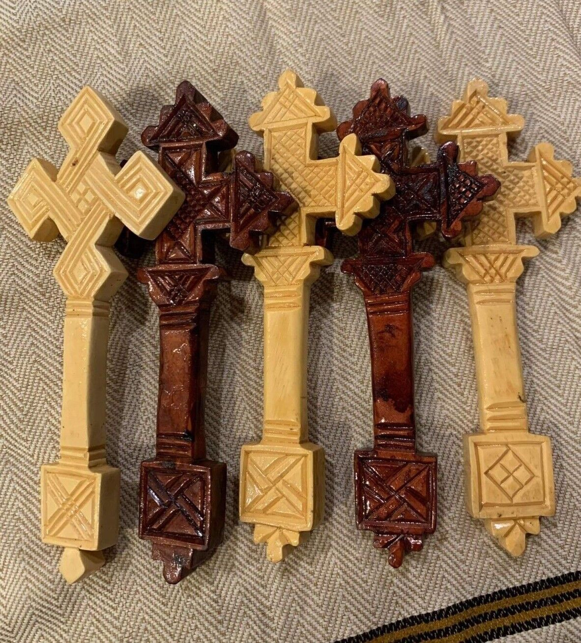 Lot Wood Cross  Christian Ethiopian Orthodox Coptic Orthodox Hanging Wall Cross