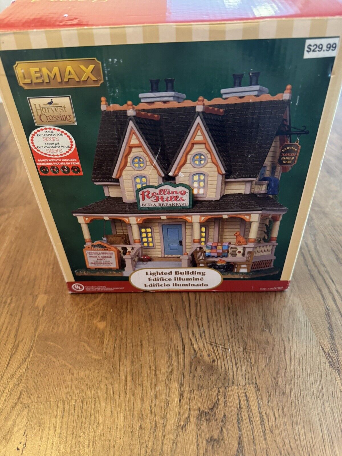ROLLING HILLS BED & BREAKFAST Lemax NEW Christmas Holiday Village Town Building