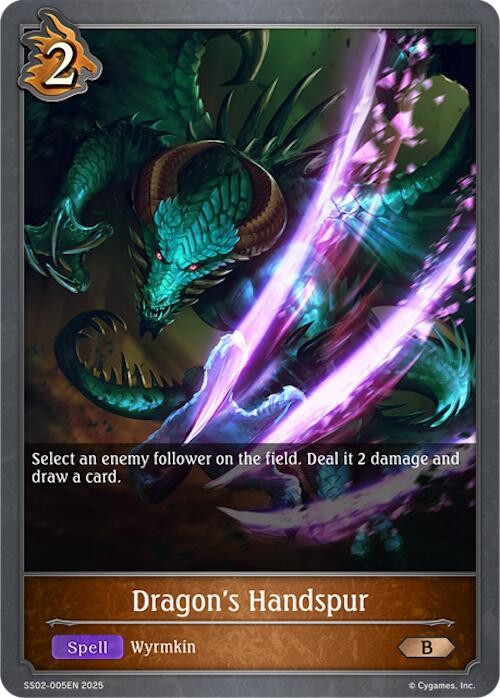 Dragon\'s Handspur (SS02-005EN) [SS02: Worlds Beyond (Dragoncraft)]