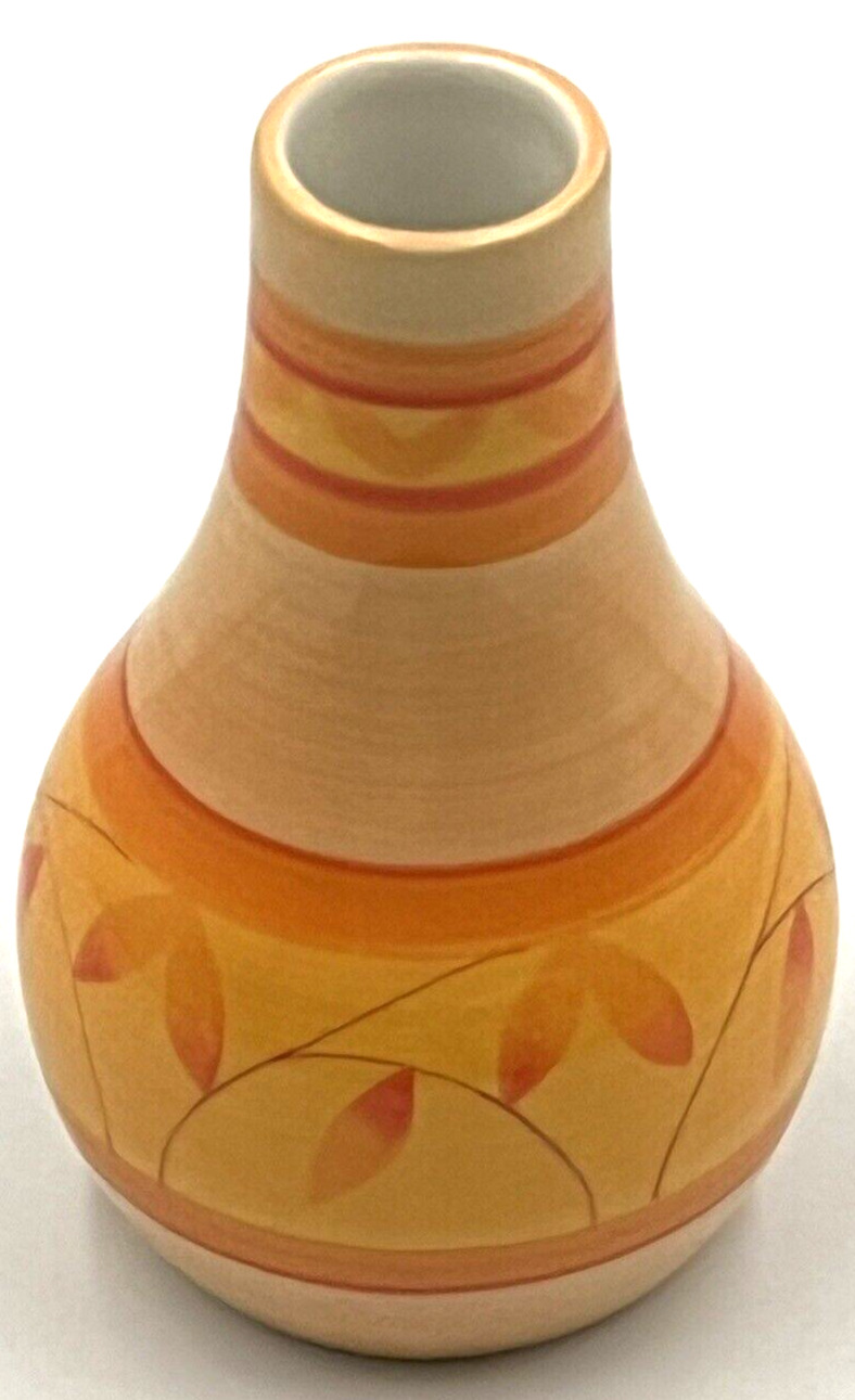 Hand-Painted Ceramic Bud Vase Small Decor From Thailand 4.75\