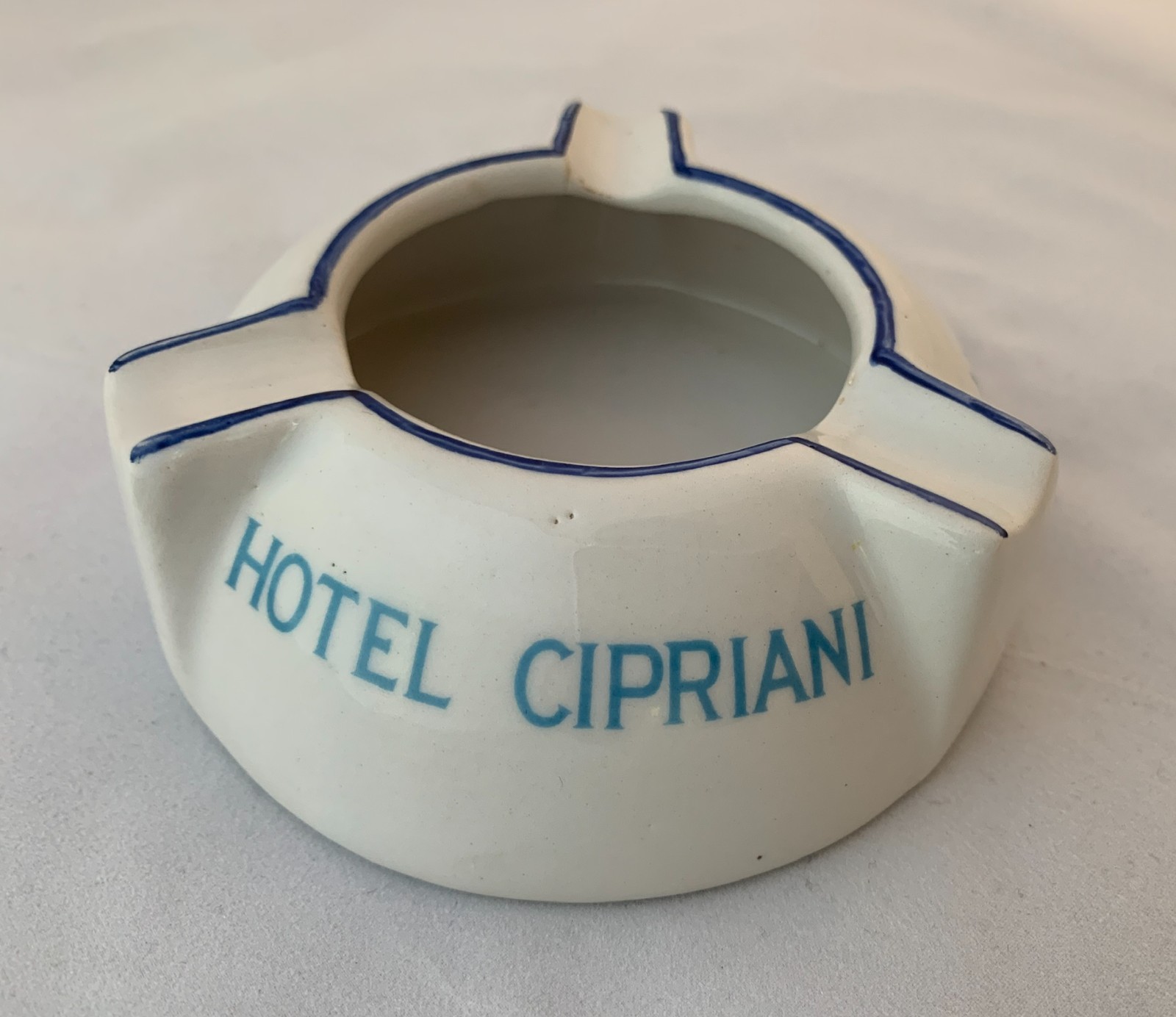 Vintage Ashtray Hotel Cipriani Venezia Venice Ceramic Made In Italy