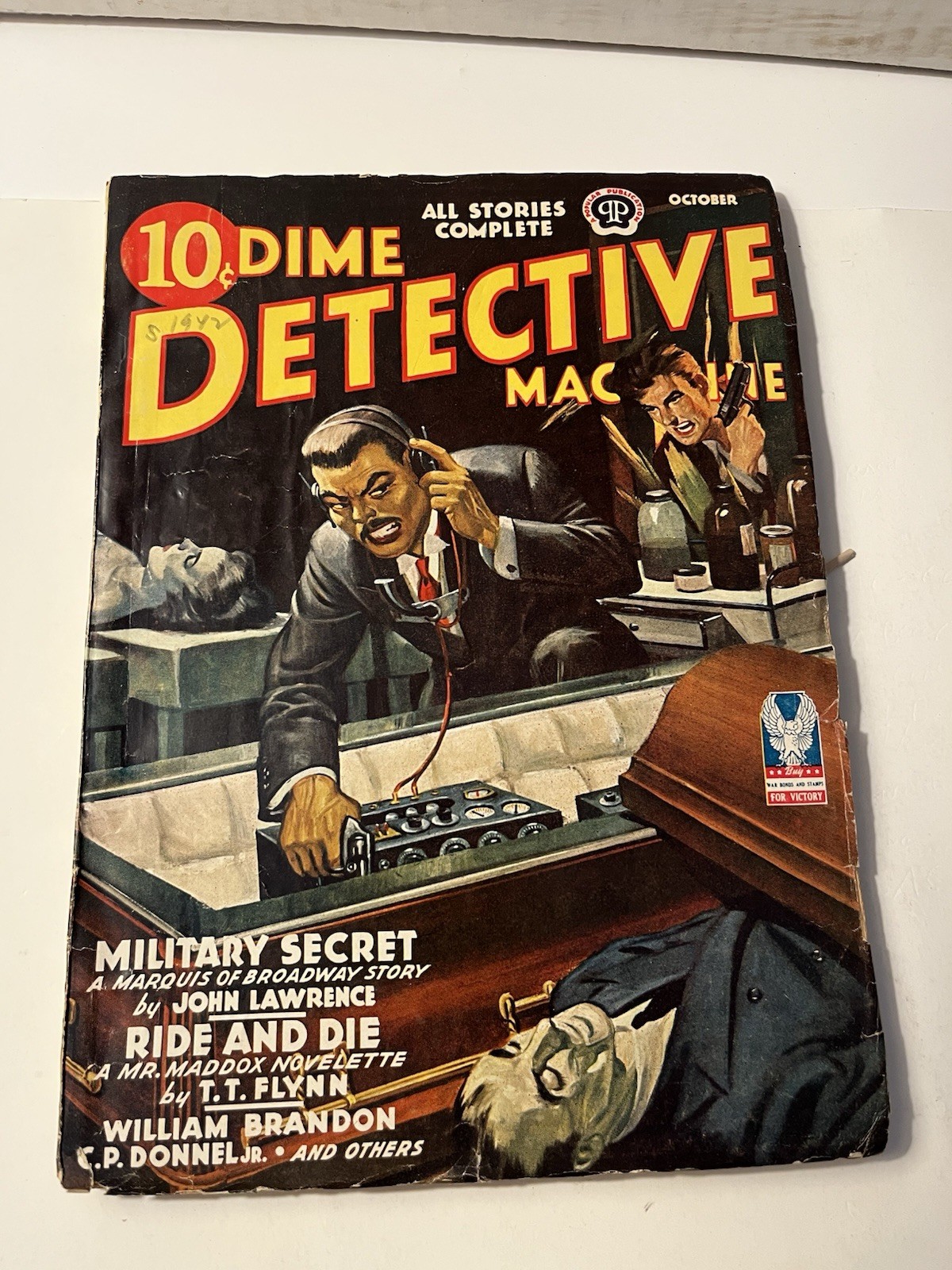 DIME DETECTIVE Pulp Magazine October 1942 VG/FN 5.0 John Lawrence