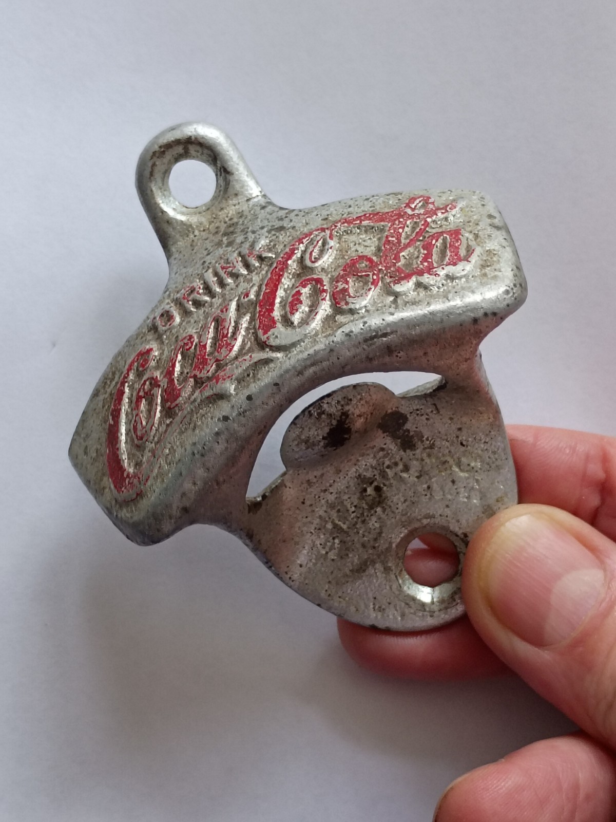 Vintage 1920's Coca Cola Metal Bottle Opener Bar Camper Coke Restaurant Decor💥